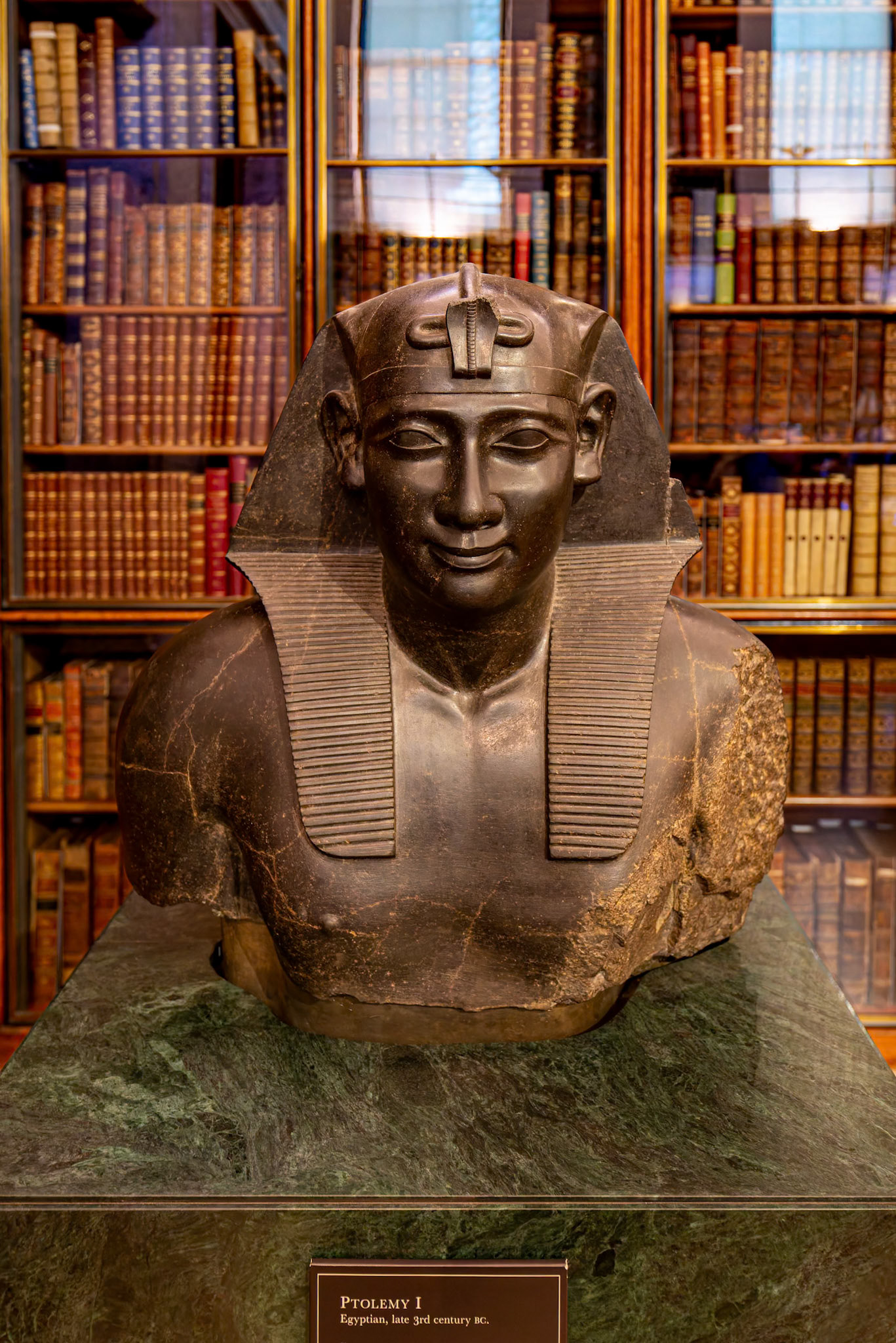 Ptolemy I bust, Egyptian, late 3rd Century BC on display at British Museum, London