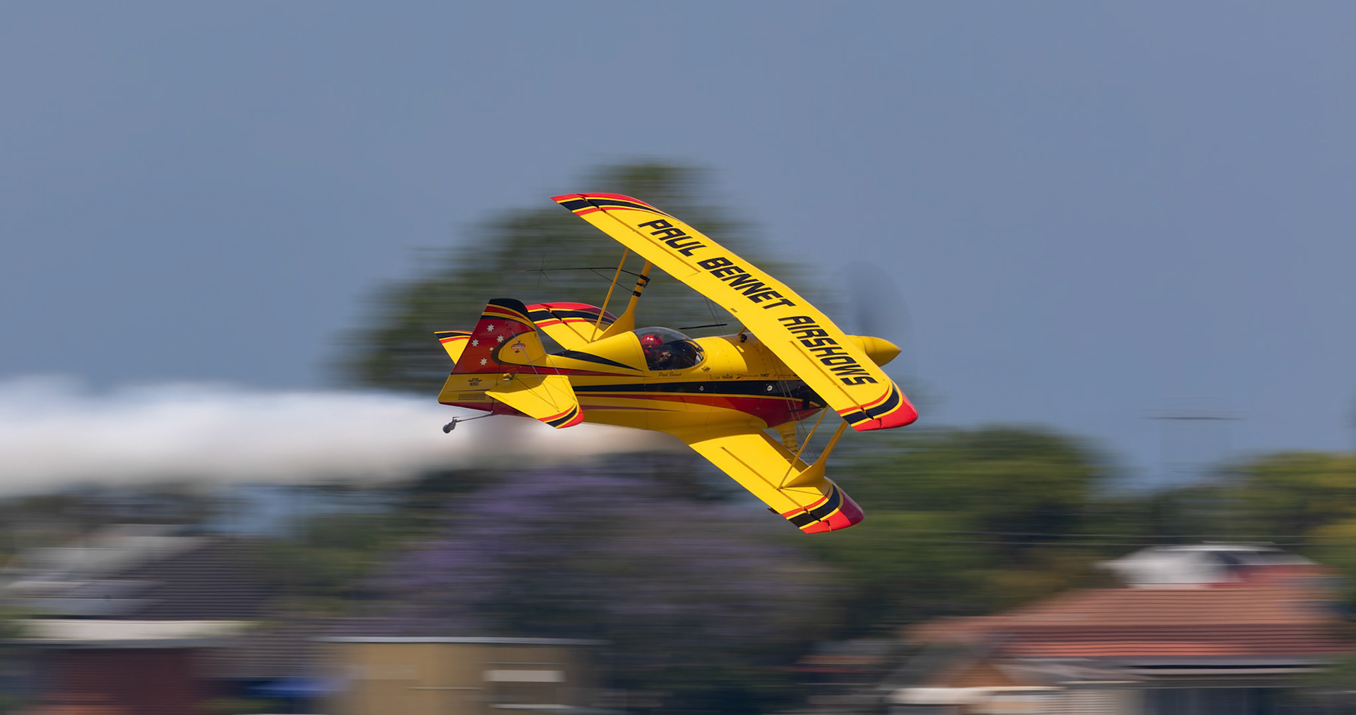 Paul Bennet in the Wolf Pitts Pro [VH-PVB] at the Barrington Coast Airshow in Taree, New South Wales, Australia. 9th of November, 2024