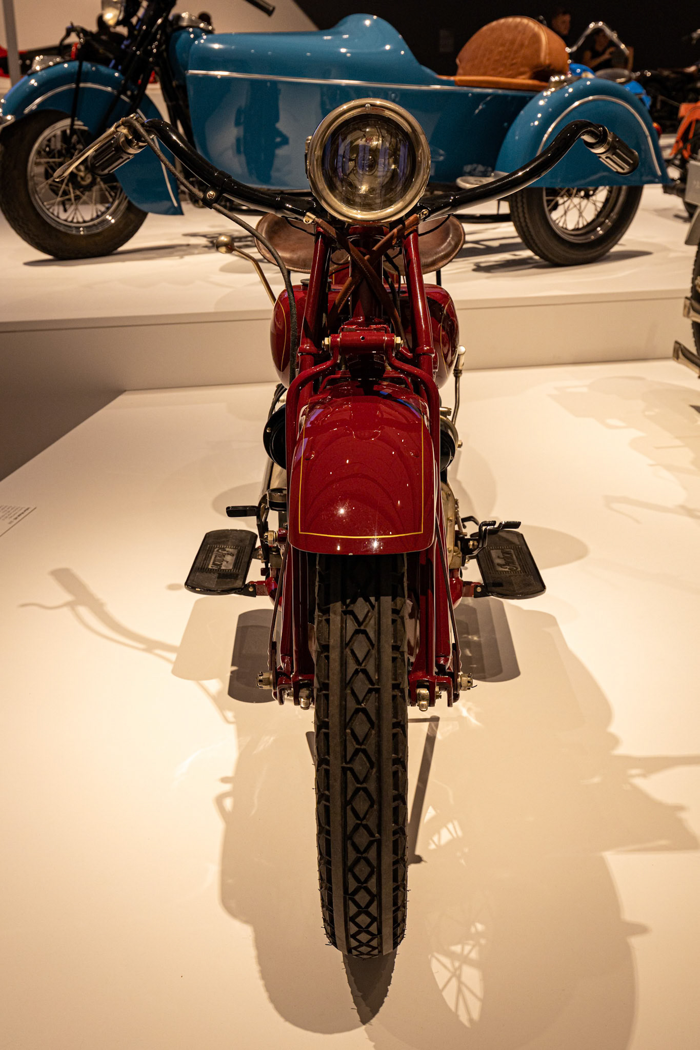1928 Indian Model 401 in the Exhibition The MotorCycle at GOMA in Brisbane, Australia