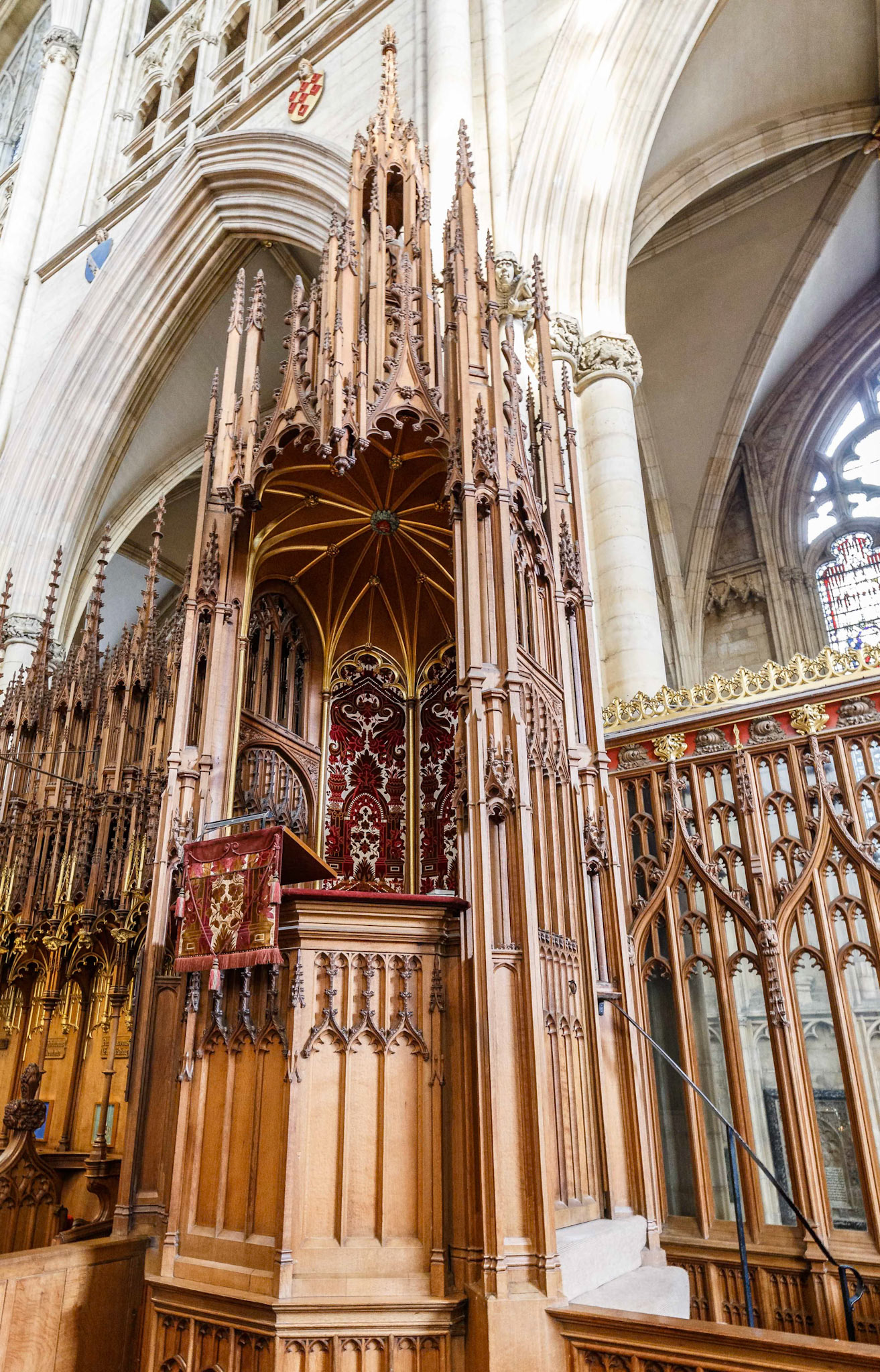 Inside the York Minster in York, England