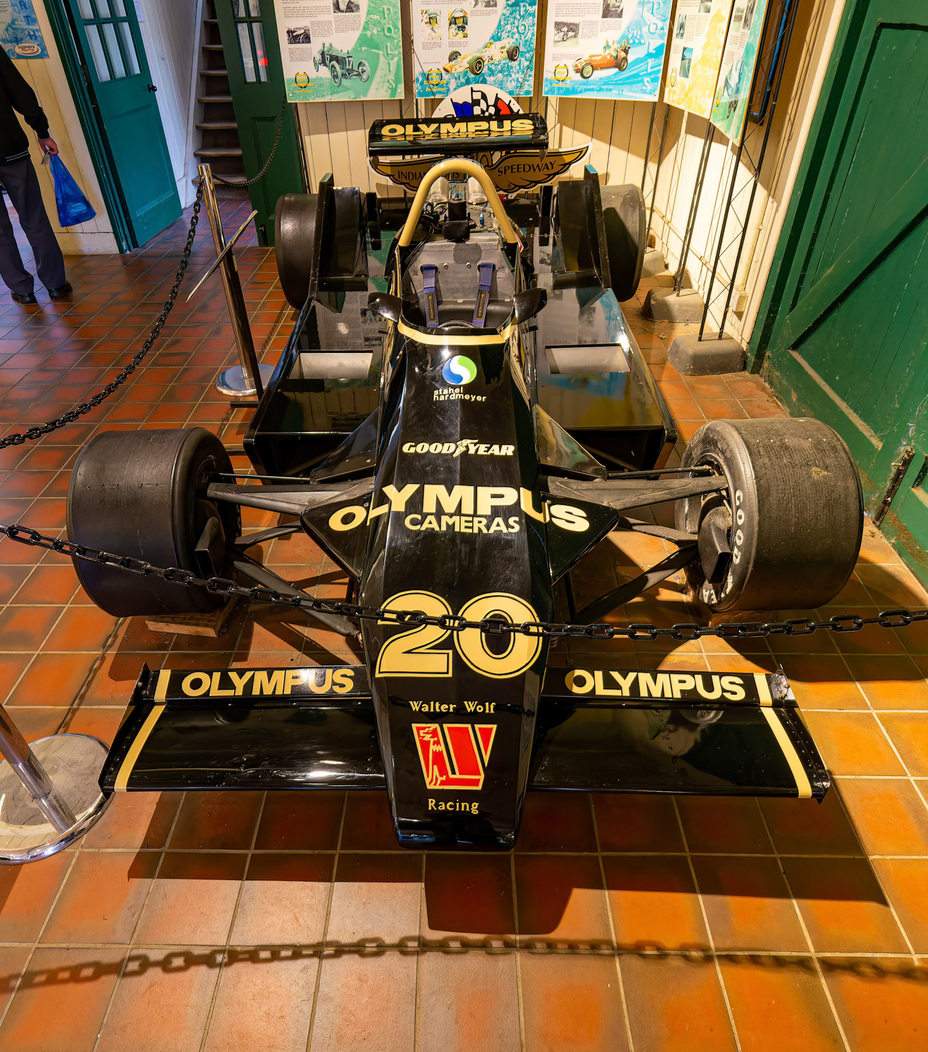 The Olympus Wolf WR7 on display at Brooklands musuem at Brooklands, England