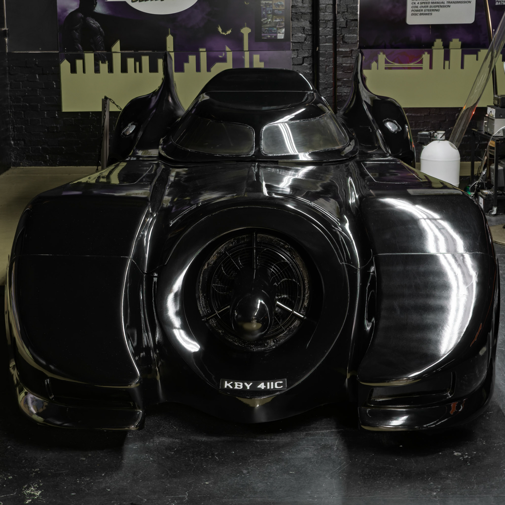 Batmobile from the 1989 Batman Movie at the London Motor Museum, England