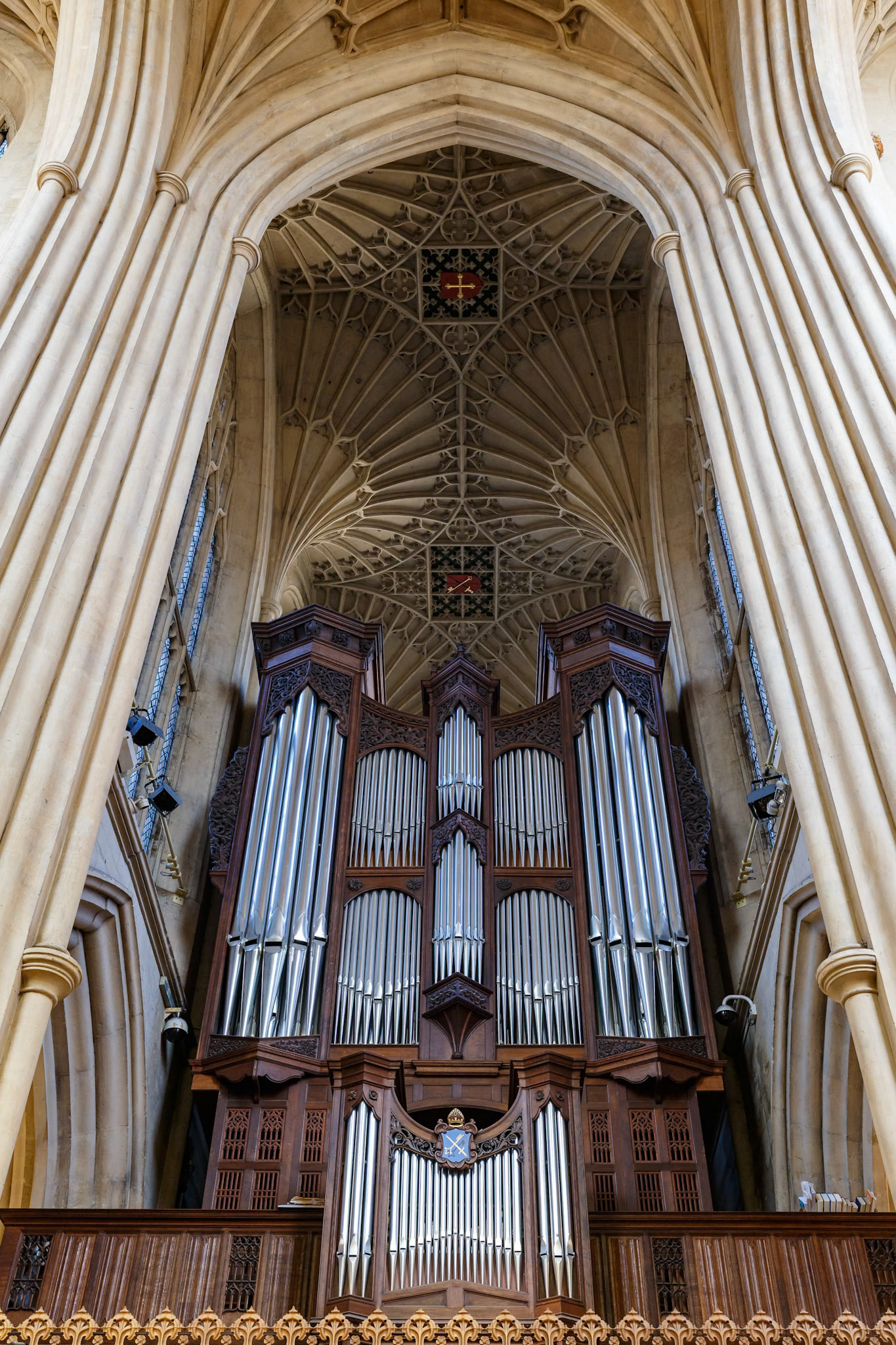 Inside the Bath Abbey in Bath. England