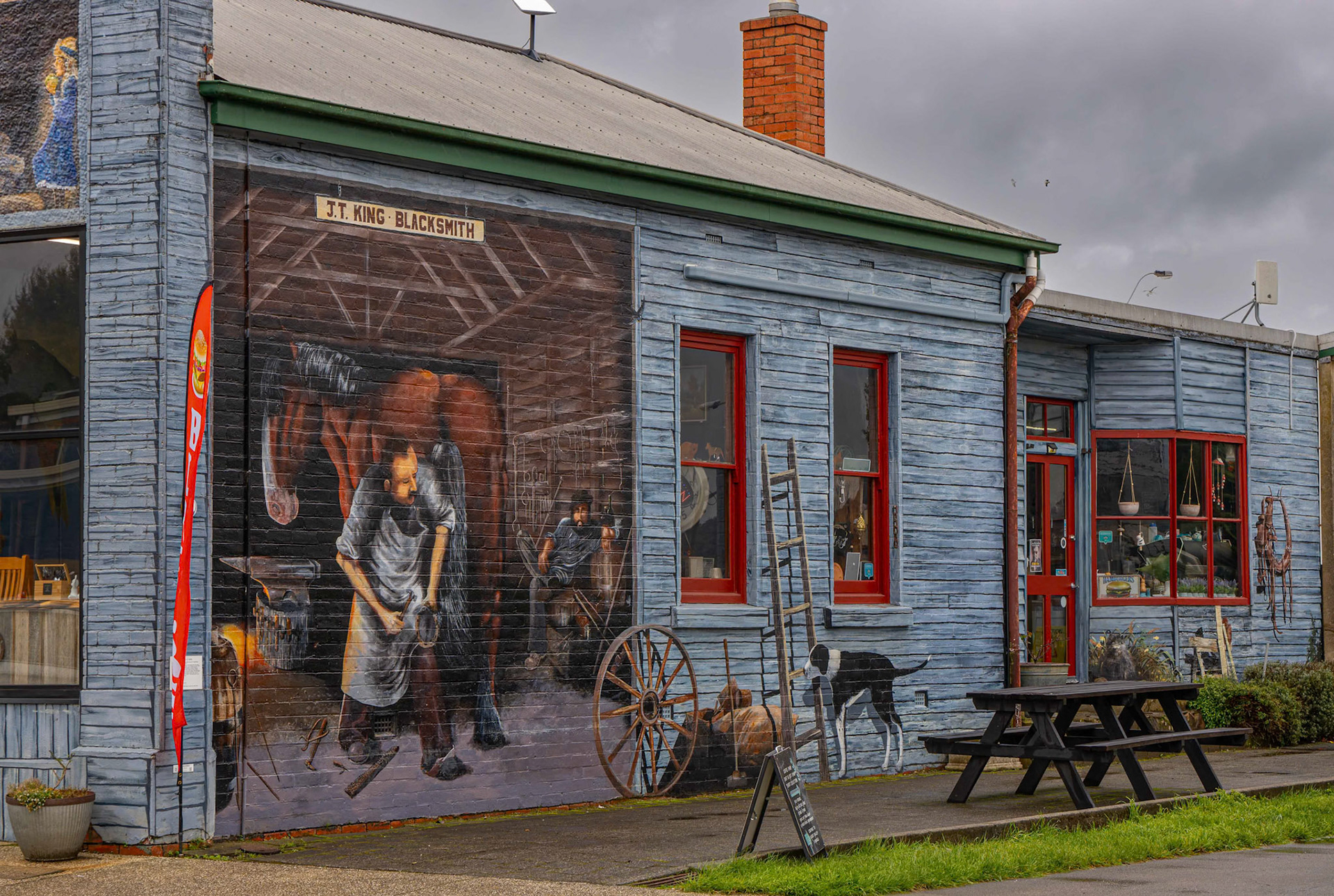 Street Art around Sheffield in Tasmania, Australia