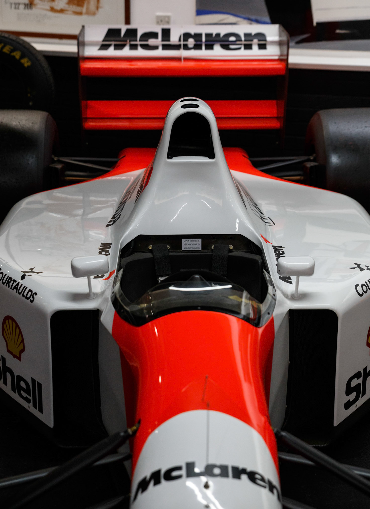 1992 McLaren MP4/7A-8 Driven by Gerhard Berger and race winner of the 1992 Canadian Grand Prix at Donington Park Museum, England