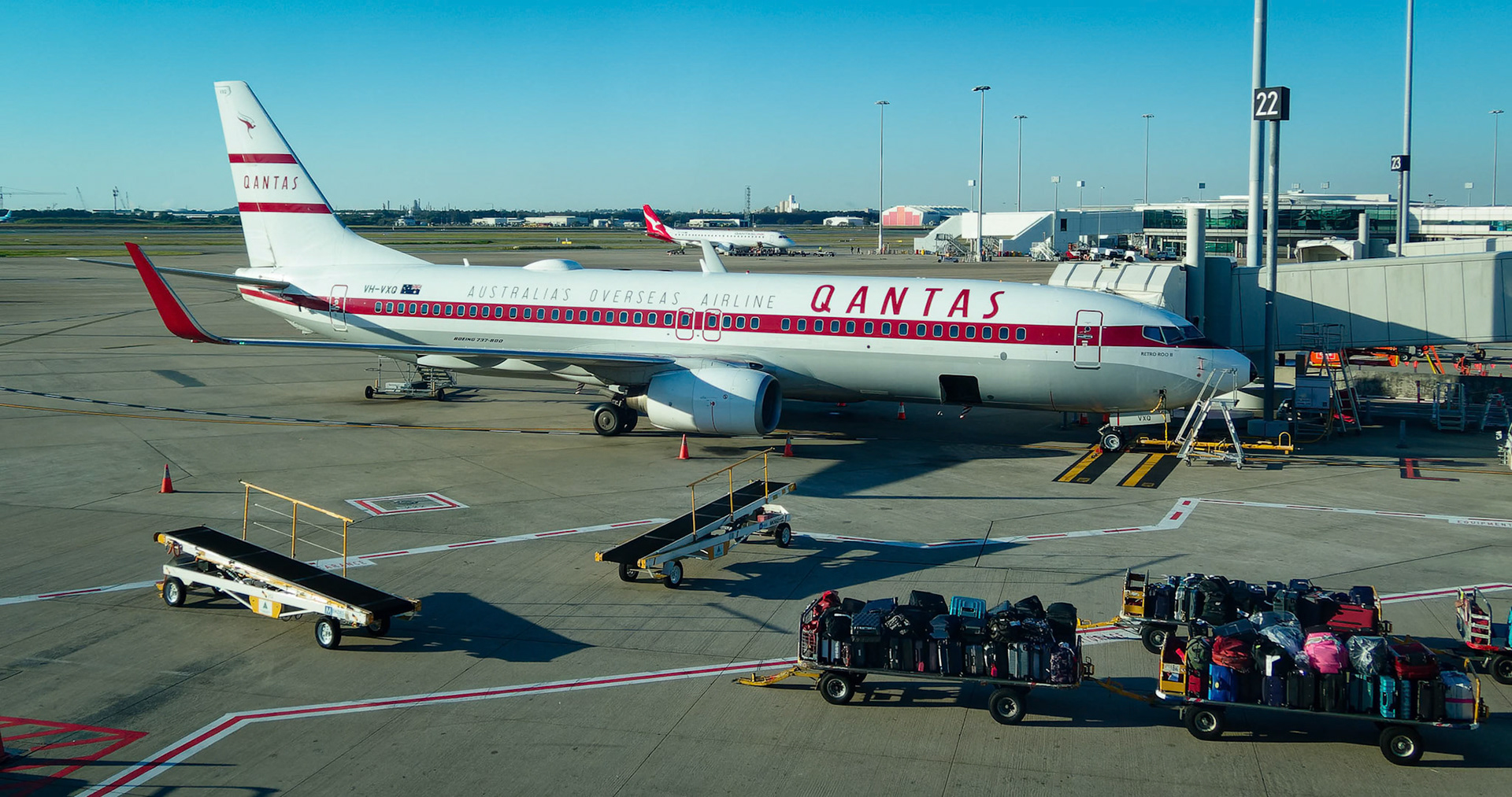 Retro Roo II on the tarmac at the Brisbane Airport, Australia