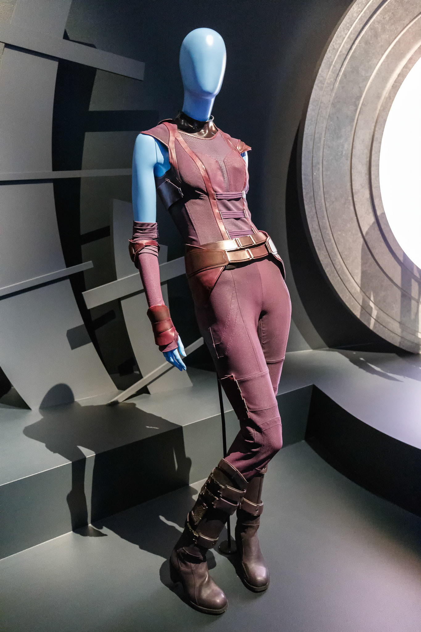 Nebula custome display at GOMA for the Marvel Exhibition, Brisbane