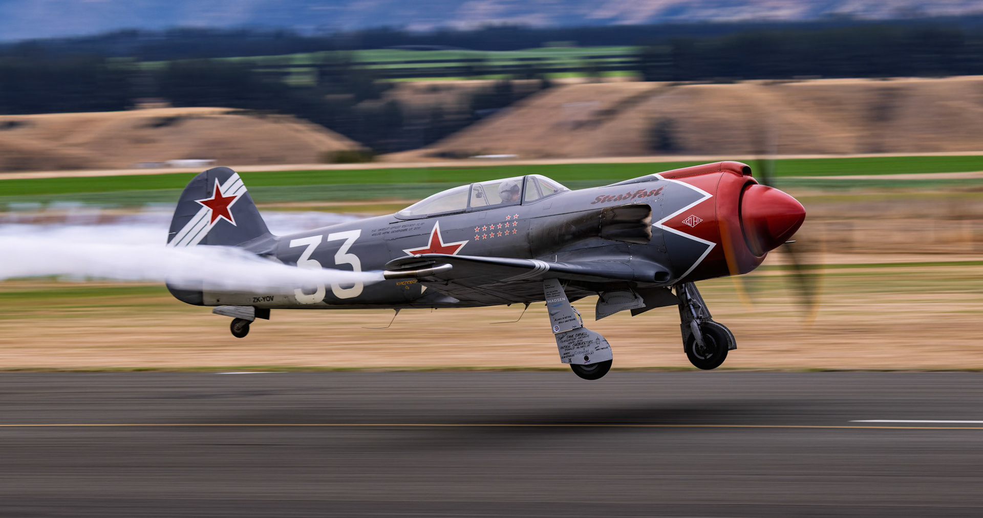 Yakovlev Yak-3U (SteadFast) [ZK-YOV] on display at Warbirds over Wanaka, New Zealand