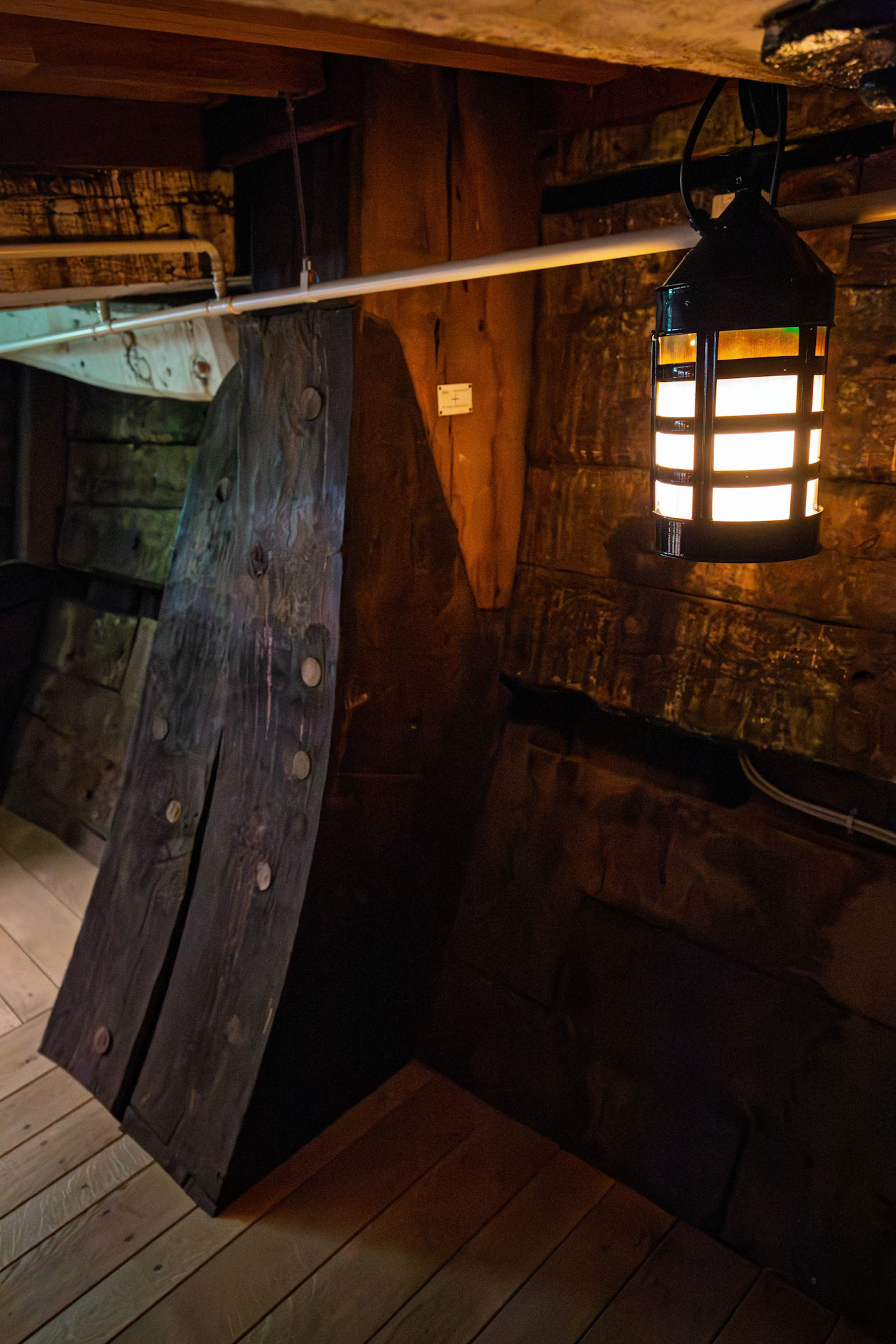 Lower decks of the HMS Victory at Portsmouth Historic Dockyard in Portsmouth, England