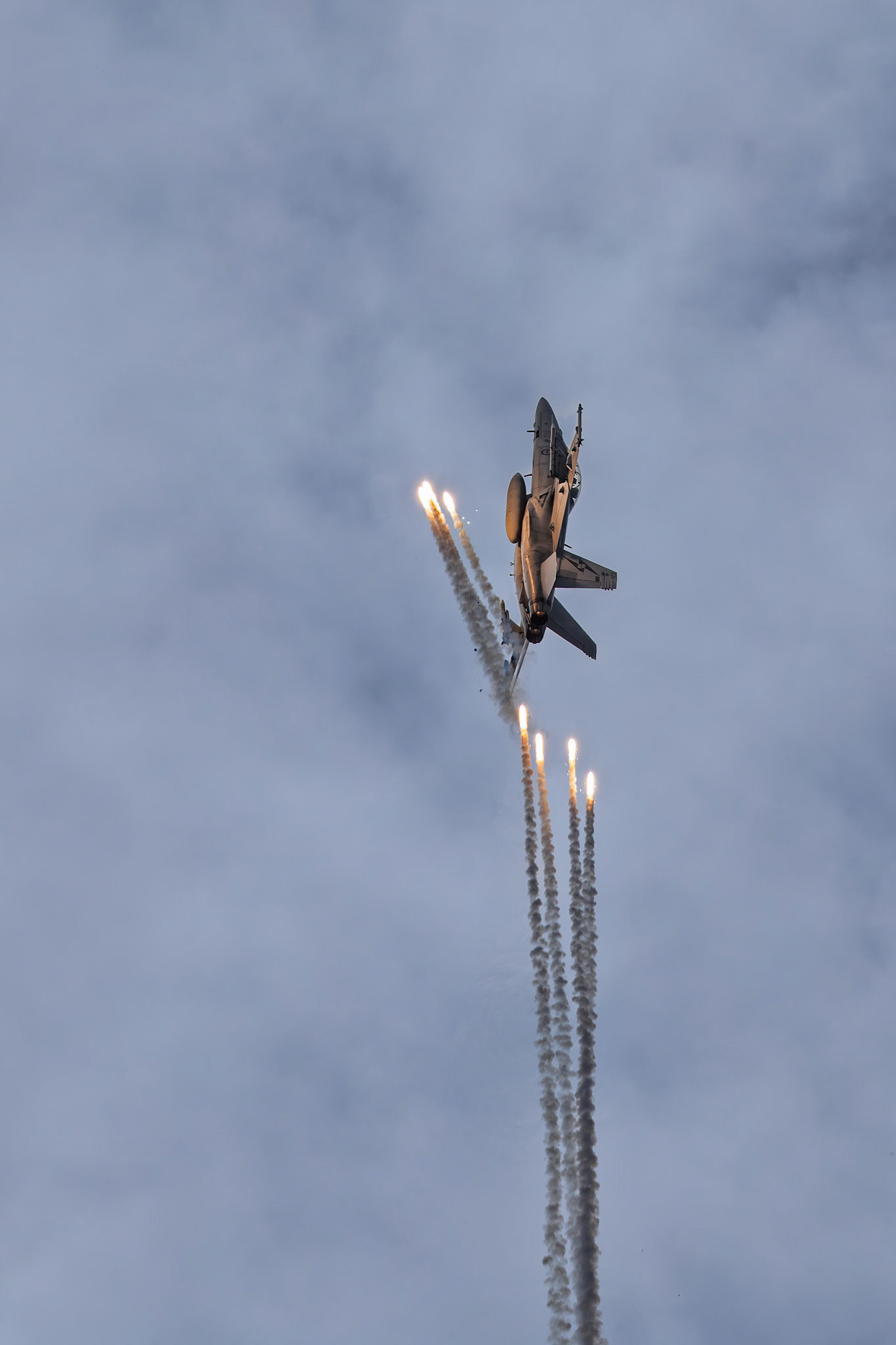 Royal Australian Air Force Boeing FA-18F Super Hornet [A44-205] on display at the Richmond Airshow in New South Wales, Australia