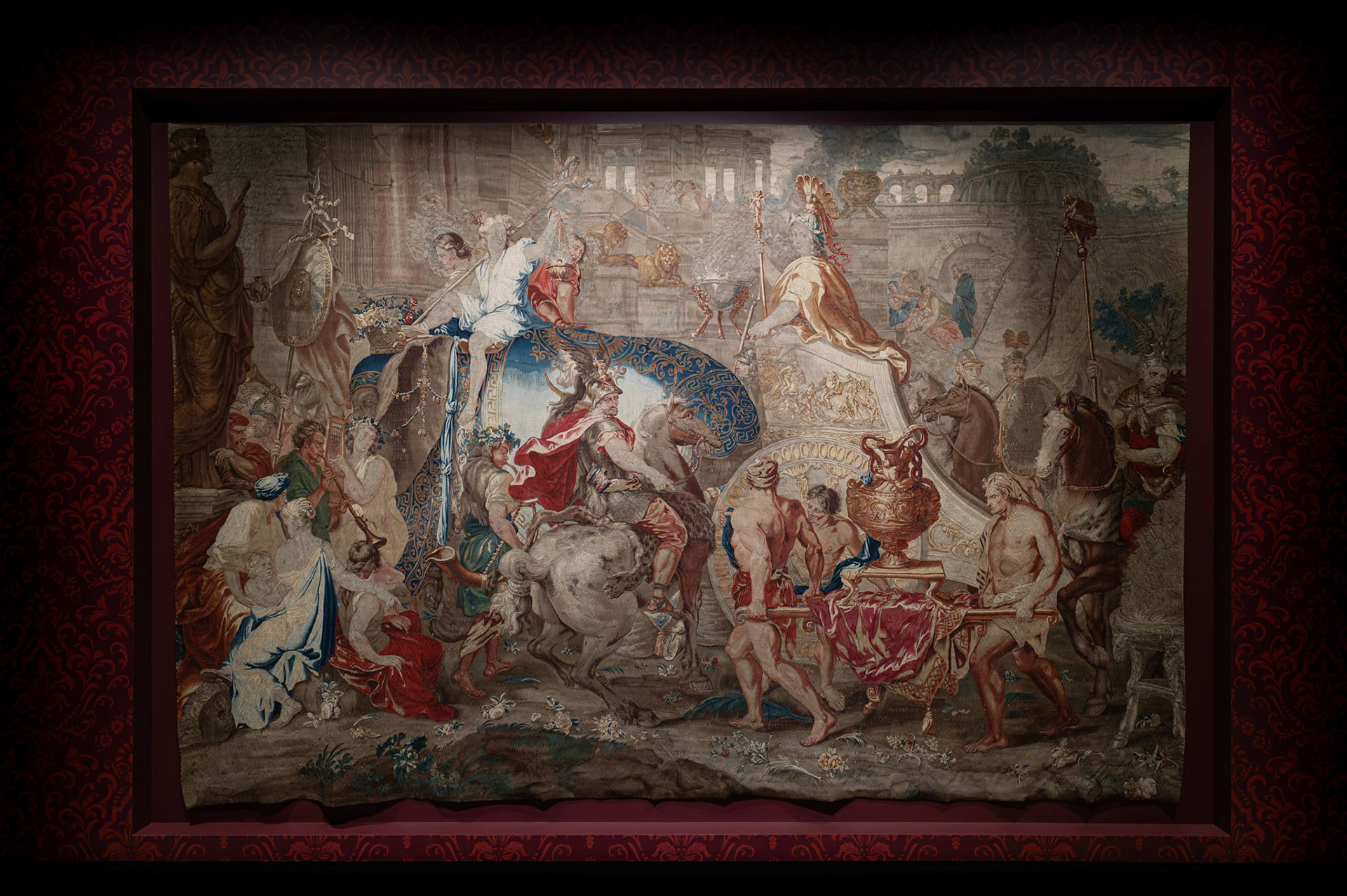 The Triumphal Entry of Alexander into Babylon. on display inside the Museum of Old and New Art (MONA) in Hobart, Tasmania
