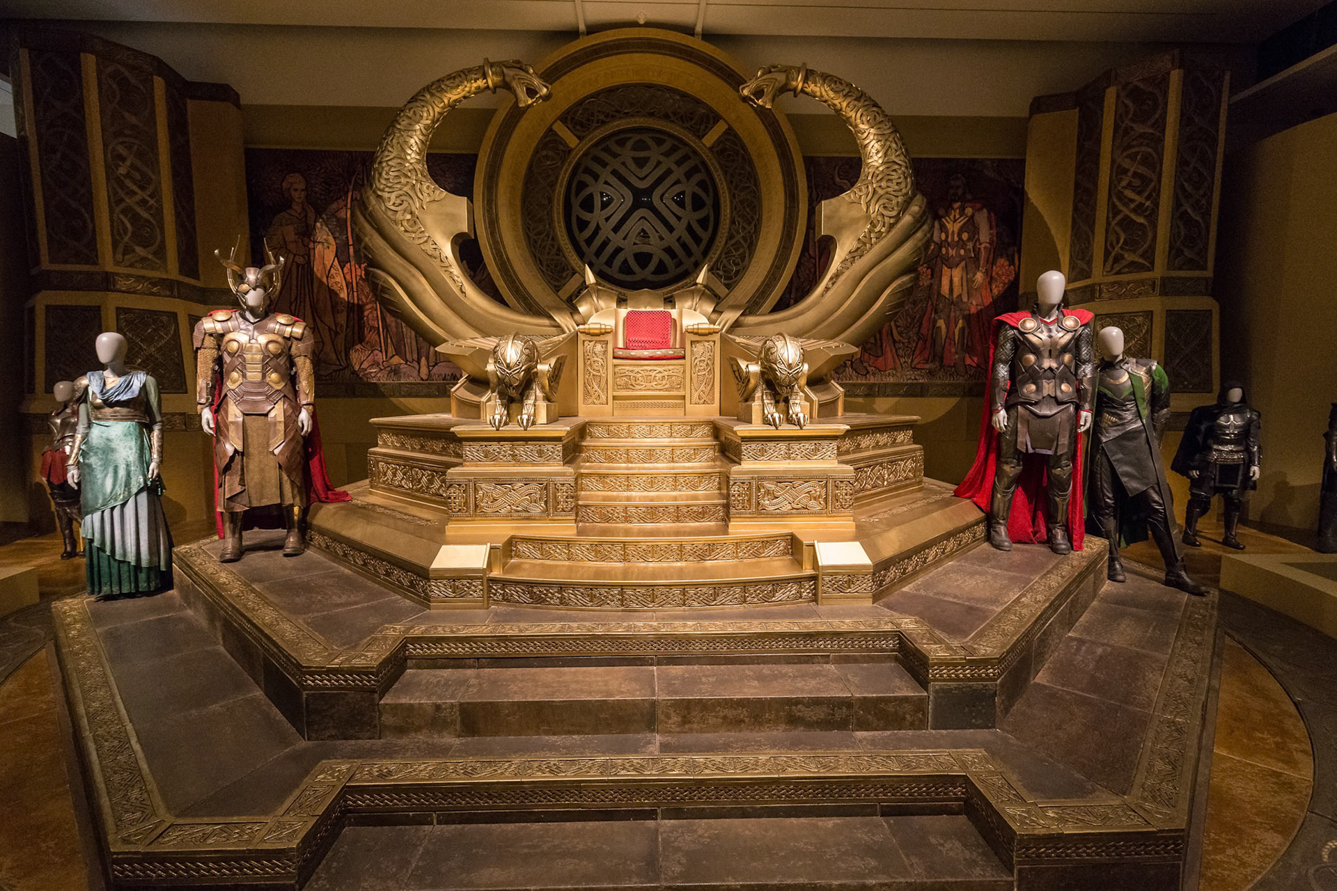 Set display from Thor movie at GOMA for the Marvel Exhibition, Brisbane