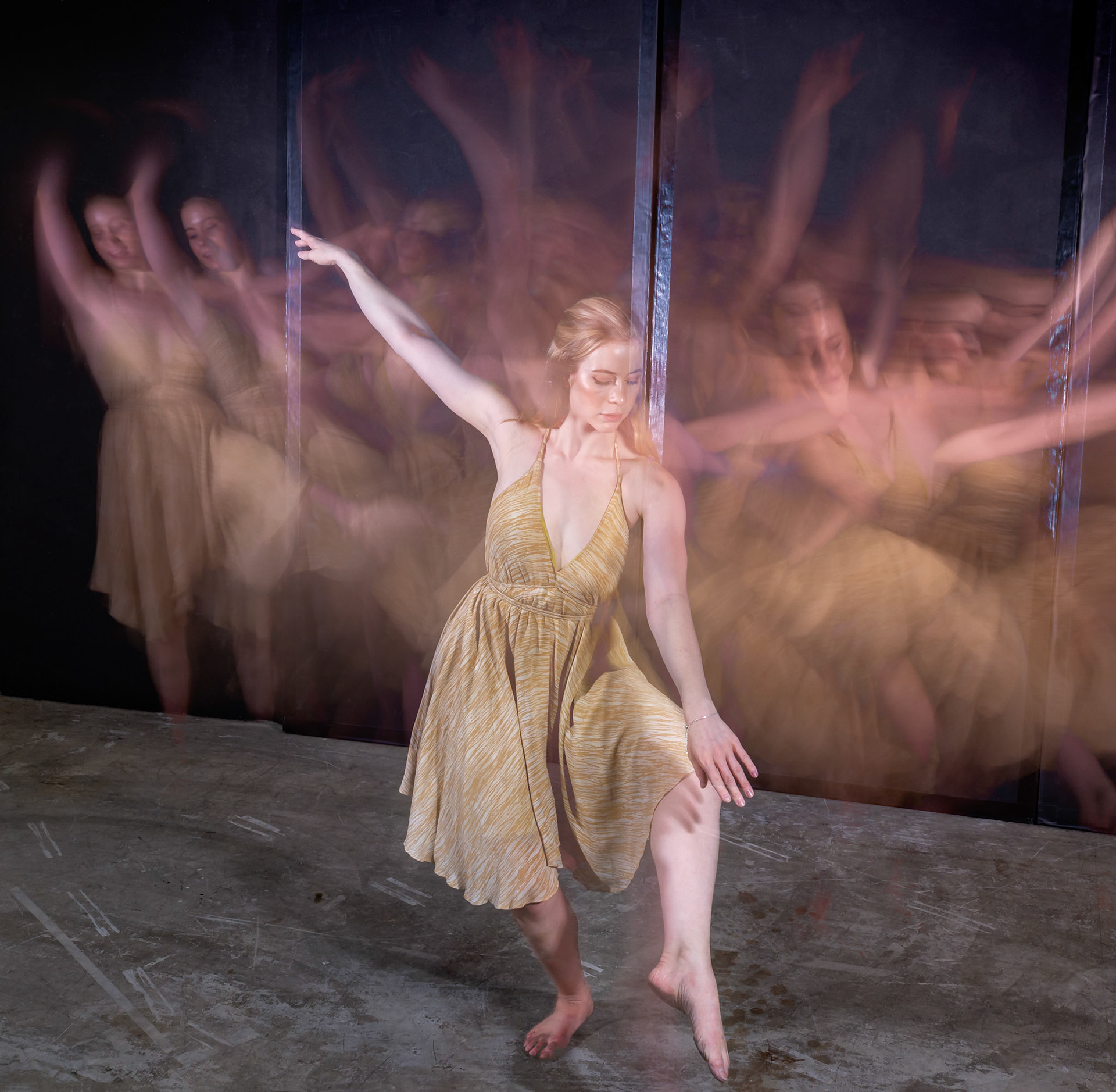 Model MacKenzie going through some dance moves during the Digital Camera Warehouse  Workshop Kinetic Energy, Dancers in Motion in Brisbane, Australia