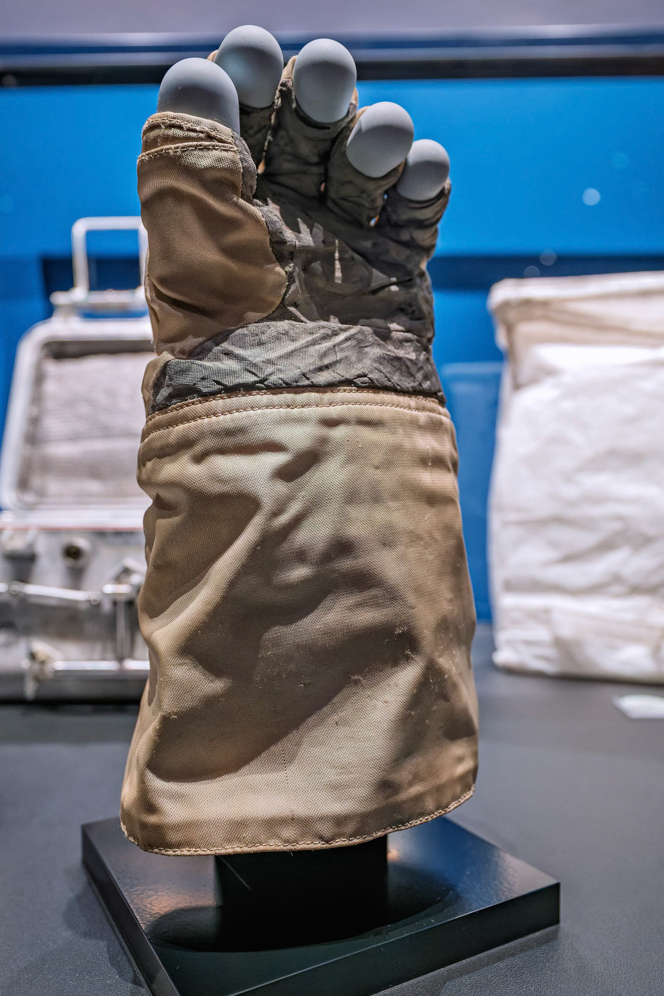 A display from the exhibition NASA – A Human Adventure' to celebrate the 50th anniversary of the Moon landing at the Queensland Museum, Australia