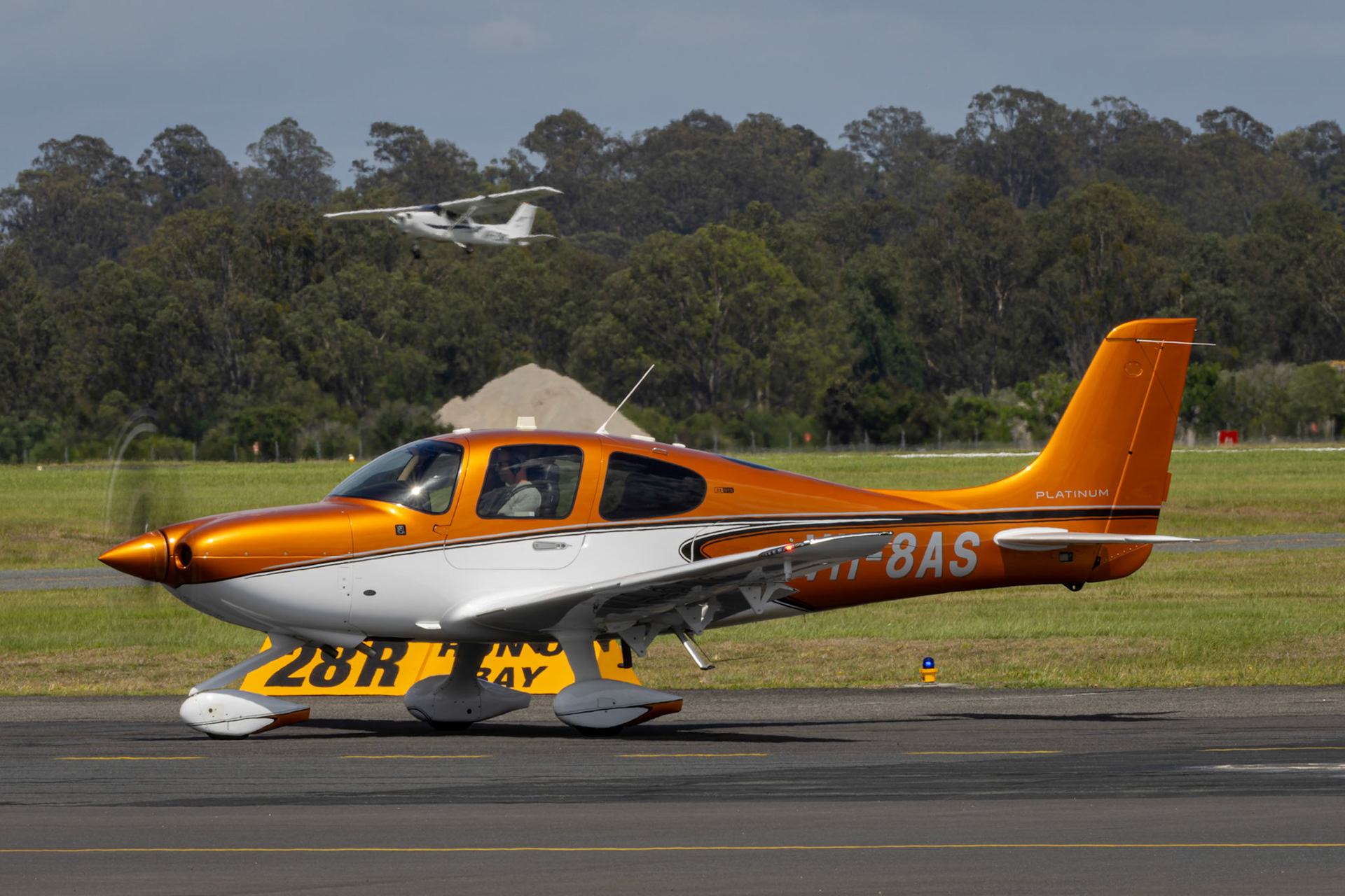 Cirrus SR22-GTS G6 Platinum (VH-8AS) at Archerfield Airport, Australia