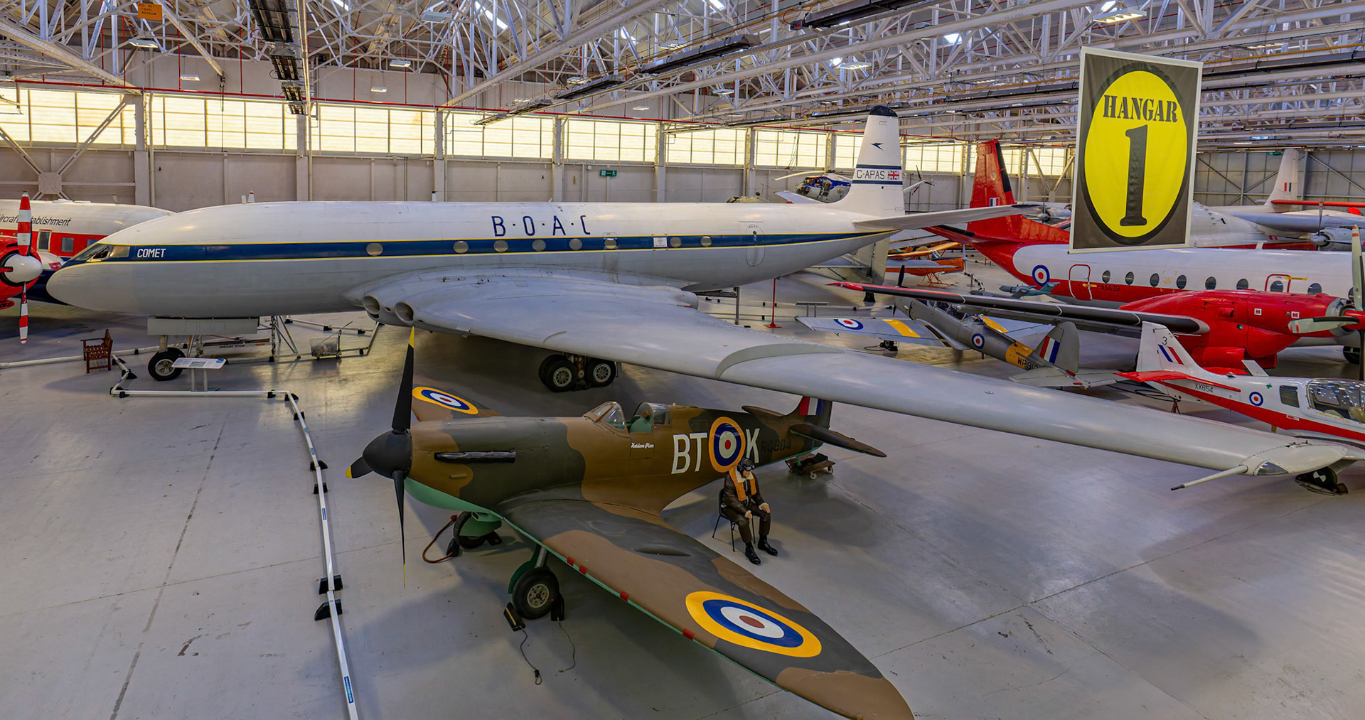 de Havilland Comet 1XB on display at the Royal Air Force Museum Midlands in Cosford, United Kingdom