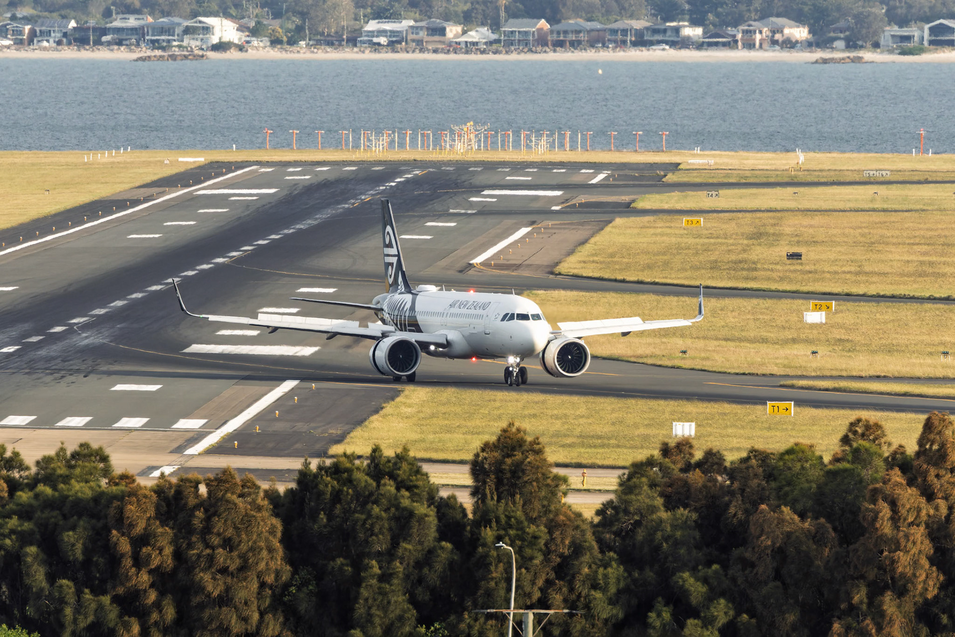 Air New Zealand Airbus A320-271N [ZK-NHD] Arriving from Queenstown from the P3 Carpark, Sydney Airport, Australia