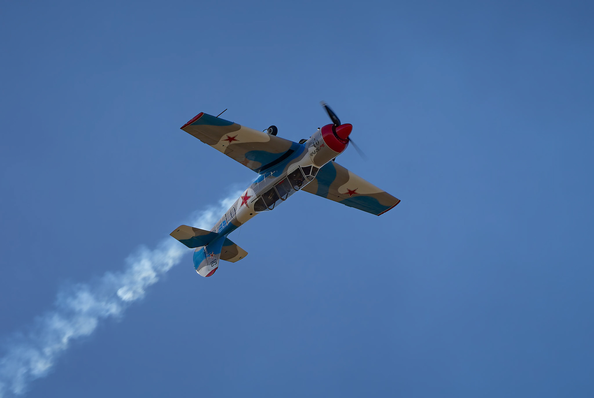 The YAK-52 on display at the 2022 Brisbane Airshow at Watts Bridge Memorial Airport, Australia