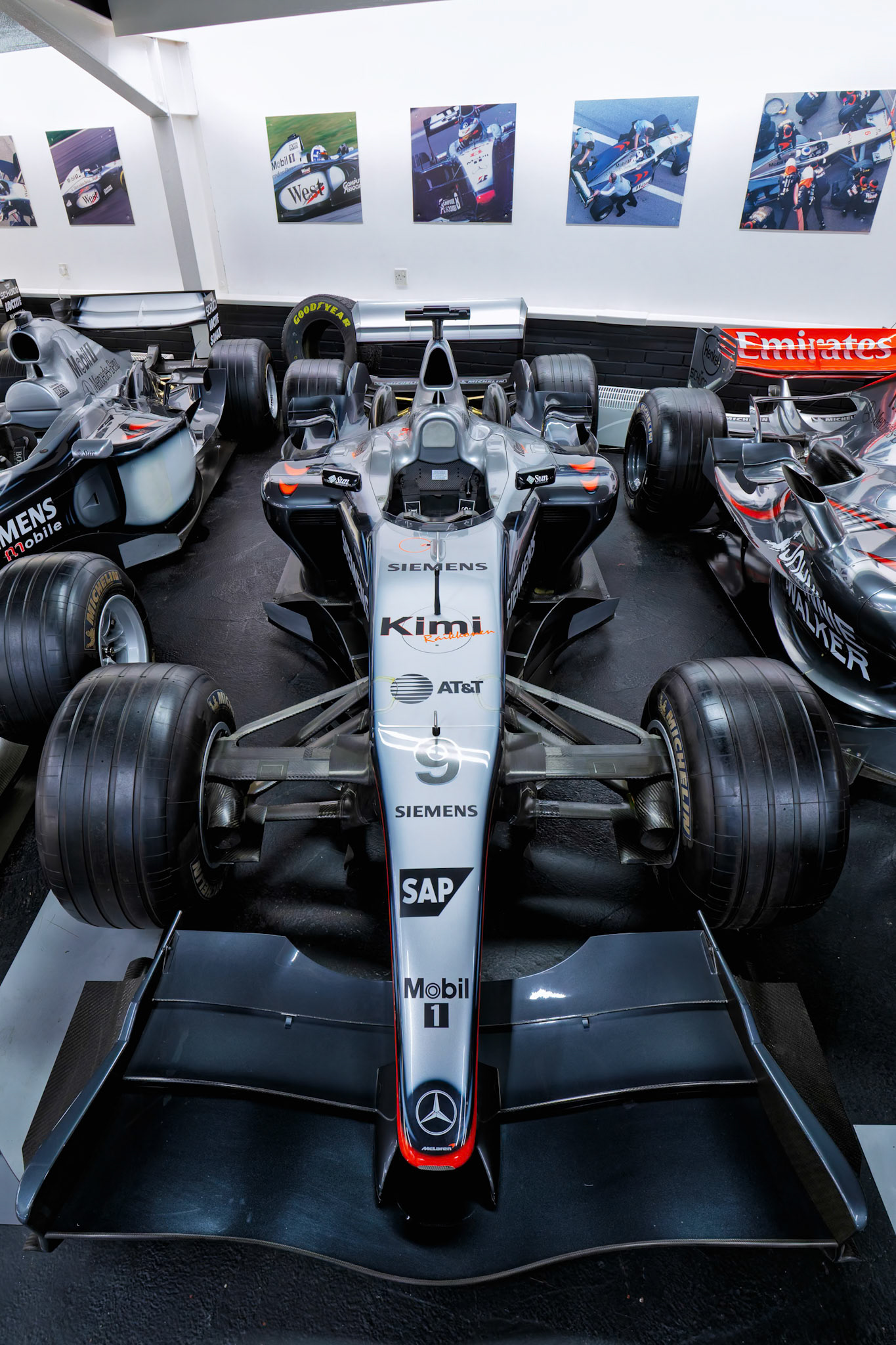 2004 McLaren MP4/-19 Formula 1 car at Donington Park Museum, England