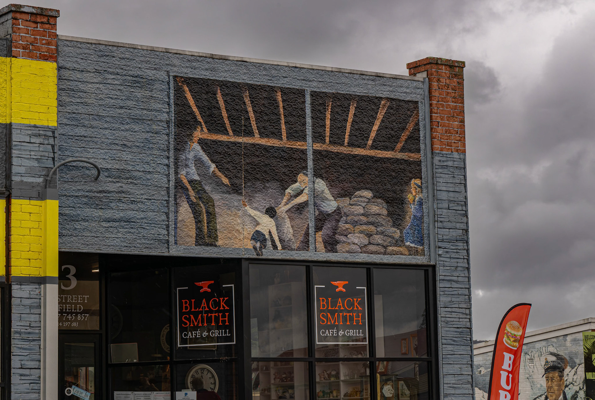 Street Art around Sheffield in Tasmania, Australia