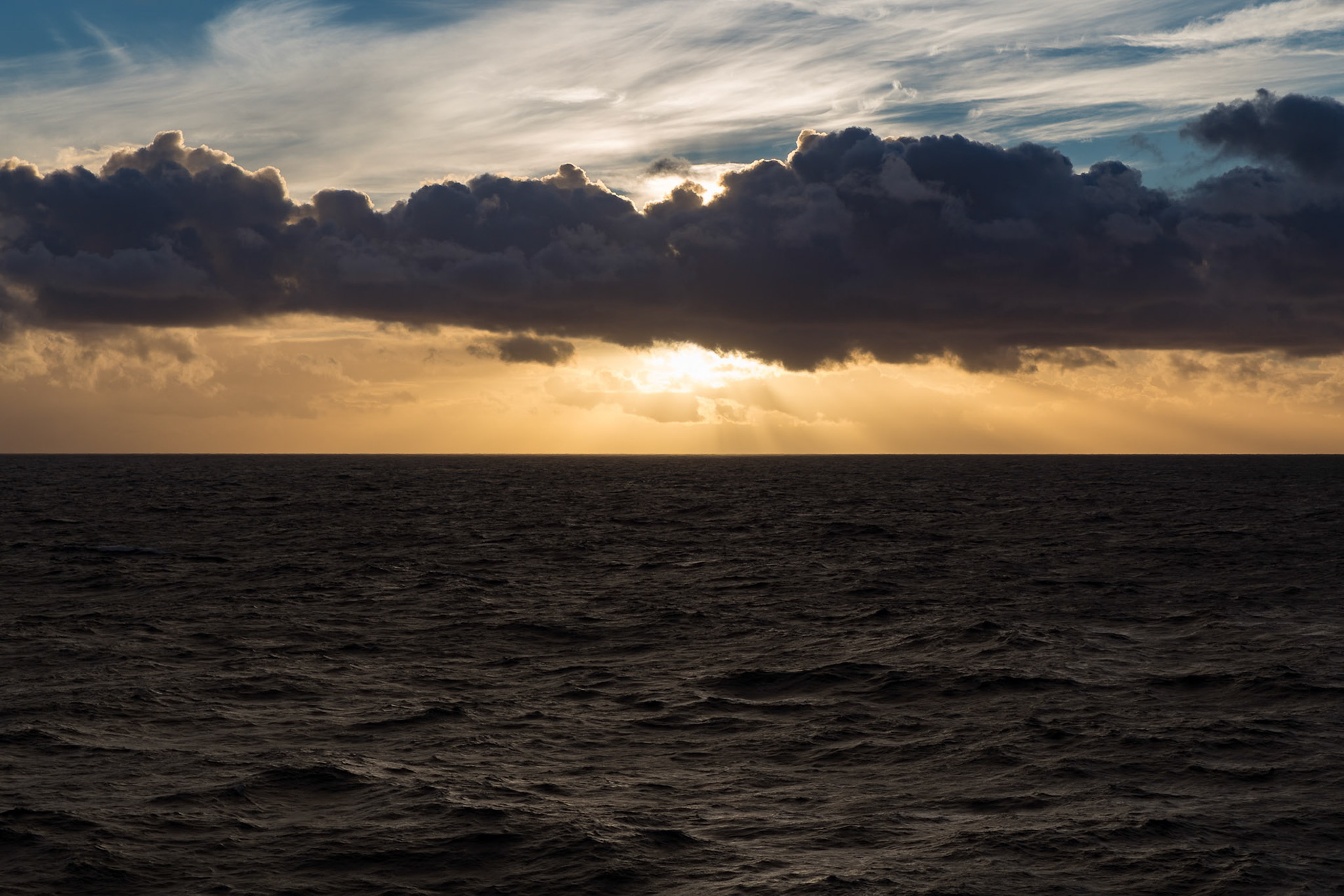 "Morning has Broken", View out to sea from the deck of the Cruise Ship Sea Princess in Queensland, Australia