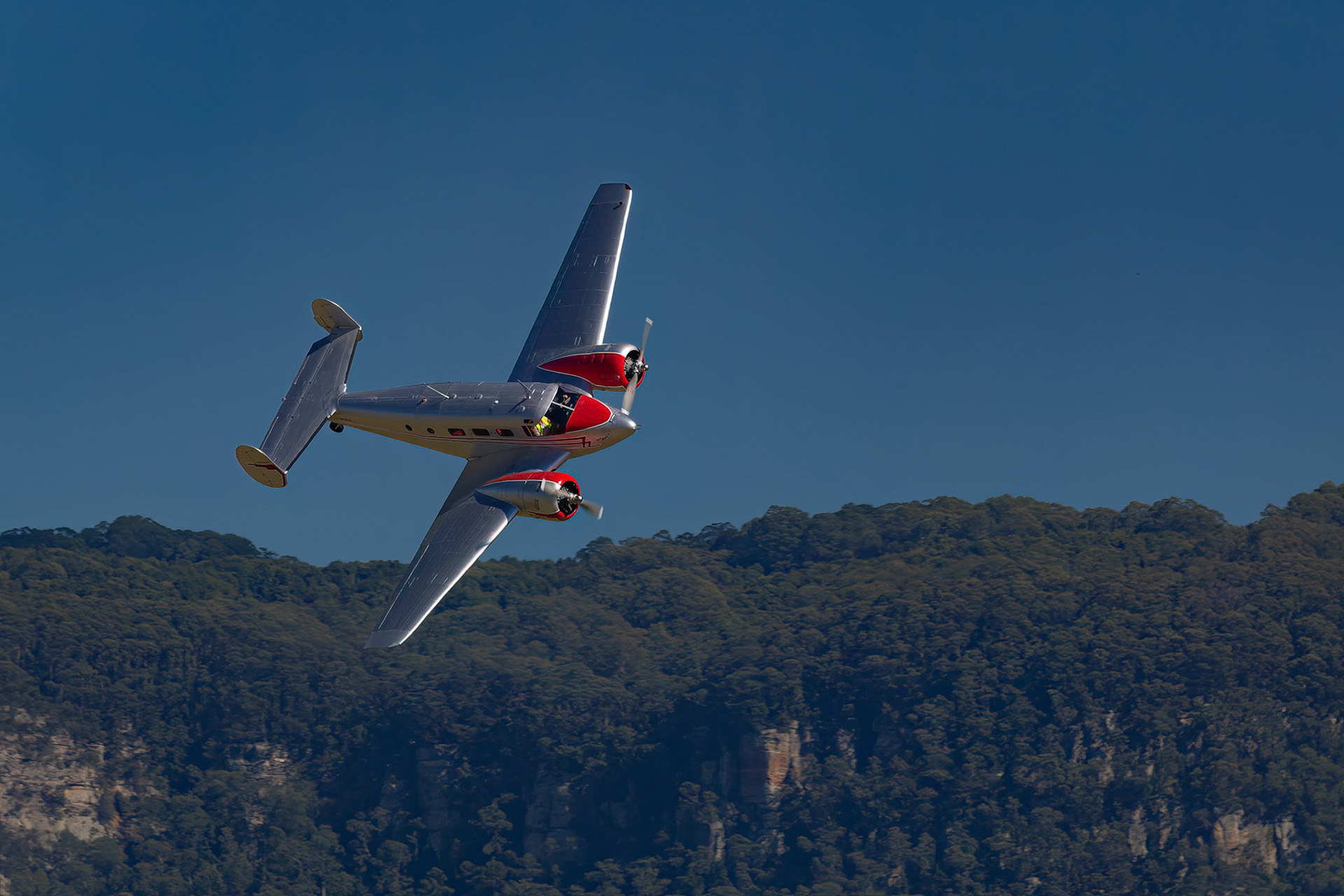 Beech 18 on show at Wings Over Illawarra 2018, Illawarra Regional Airport, Albion Park Rail, New South Wales, Australia