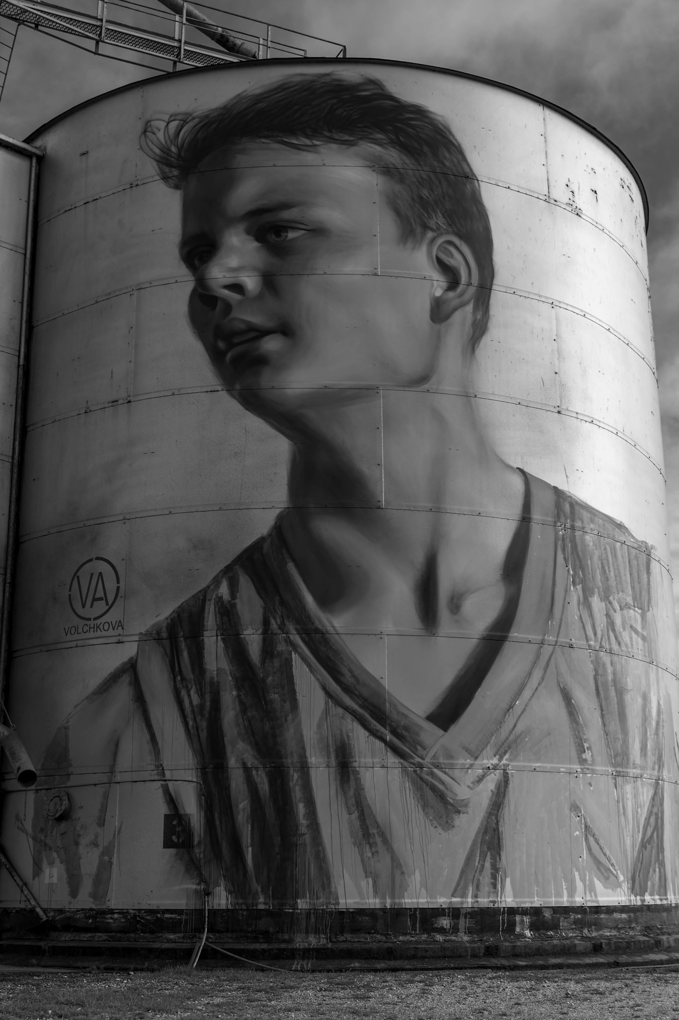 Rupanyup Silo Art by Julia Volchkova in Rupanyup, Victoria, Australia