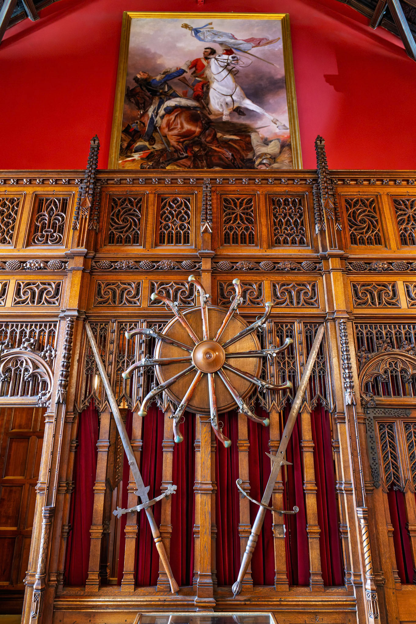 Inside the Edinburgh Castle in Edinburgh, Scotland