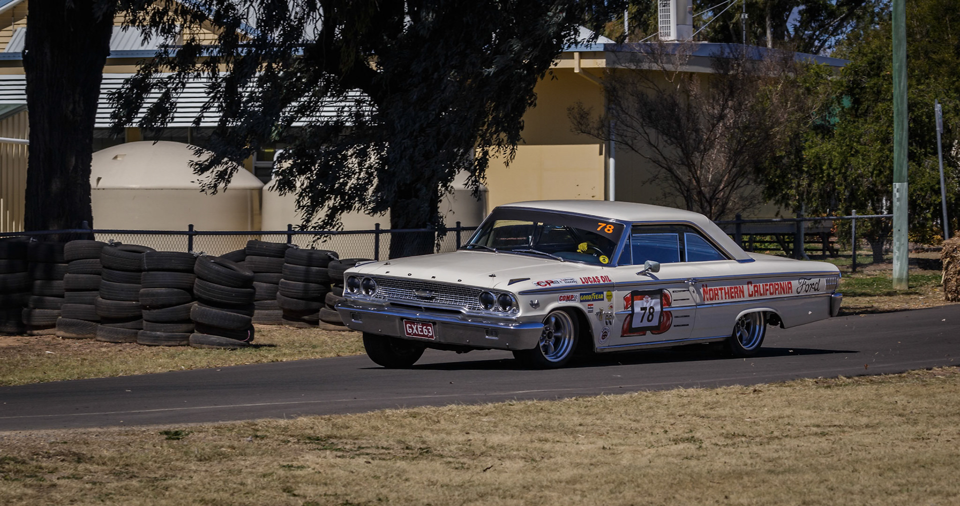 Car 78 - 1963 Ford Galaxie, driven by Paul Ritchie at the Leyburn Sprints, Australia