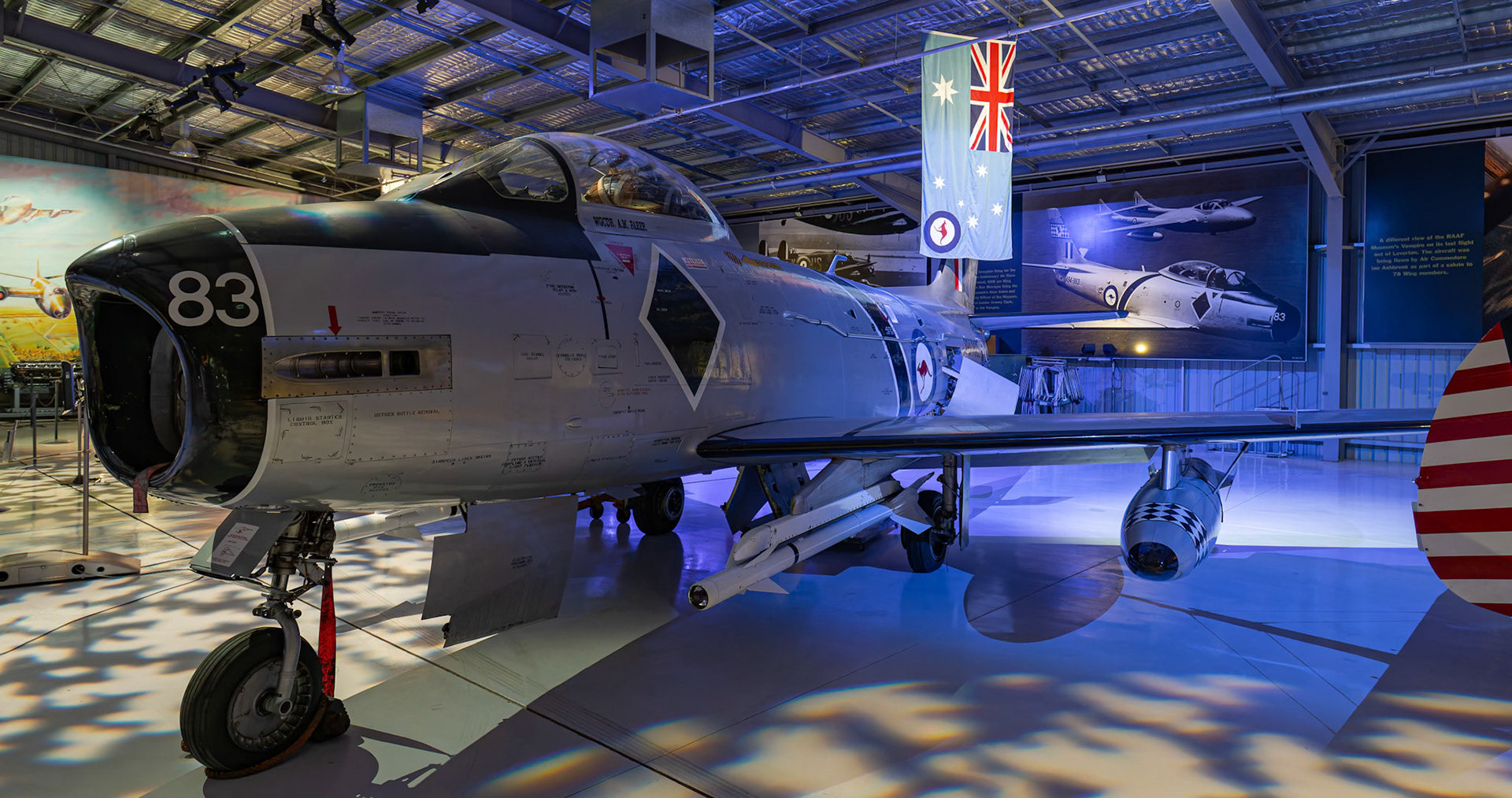 RAAF CA-27 Sabre on display at Temora Air Museum in Temora, New South Wales, Australia