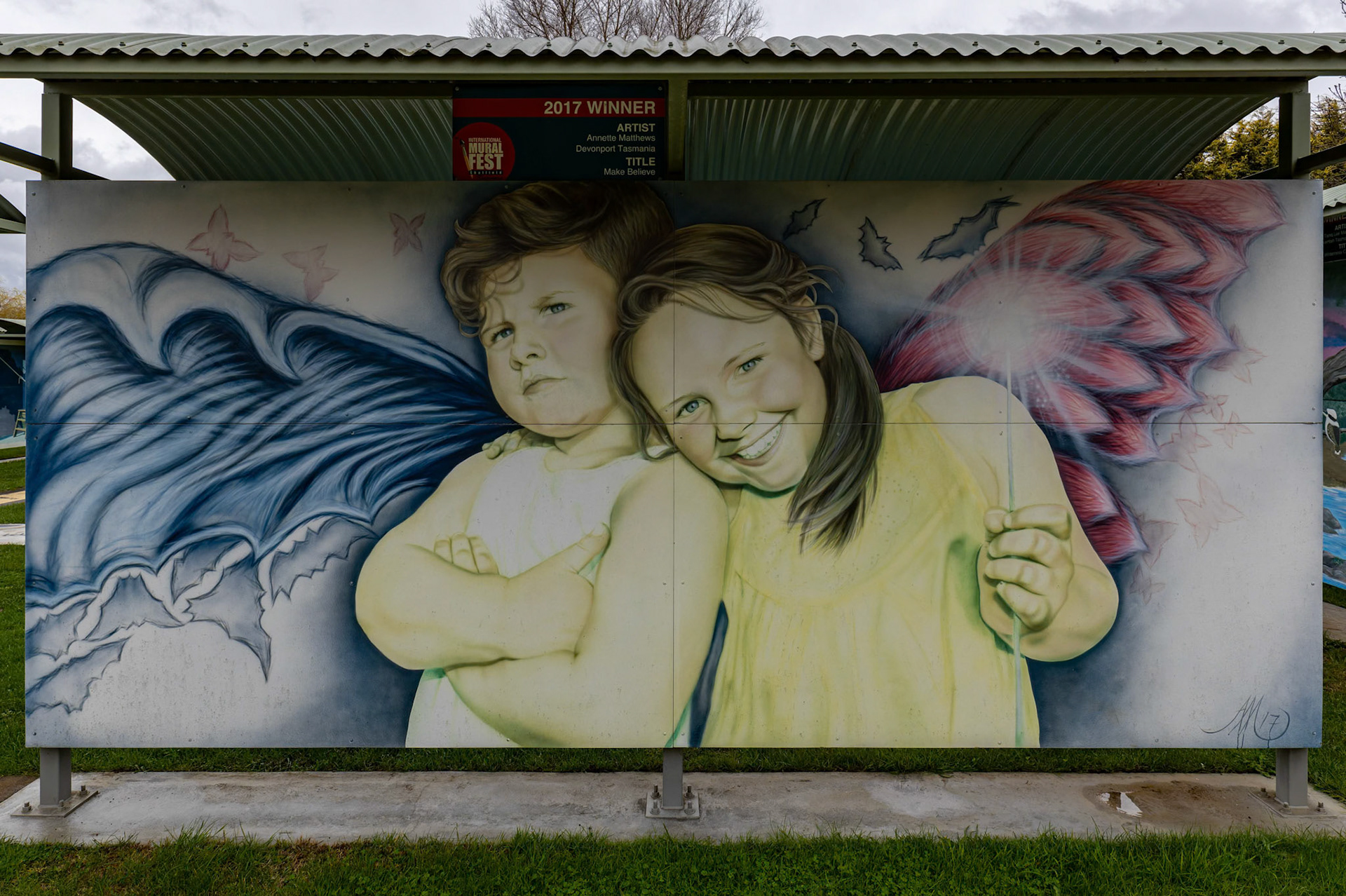 Street Art around Sheffield in Tasmania, Australia