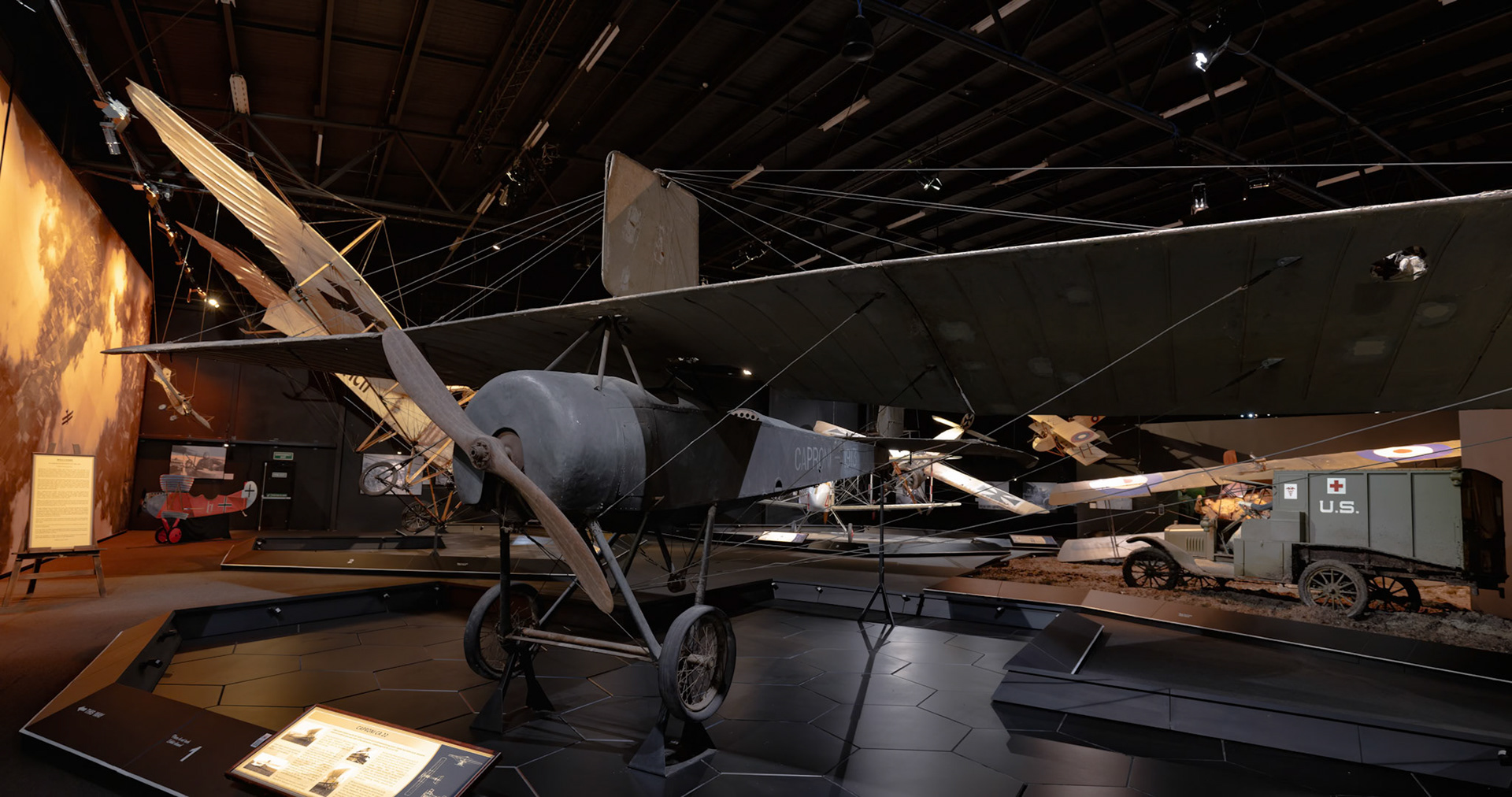 Caproni CA22 at Omaka Aviation Heritage Centre in Blenheim, New Zealand