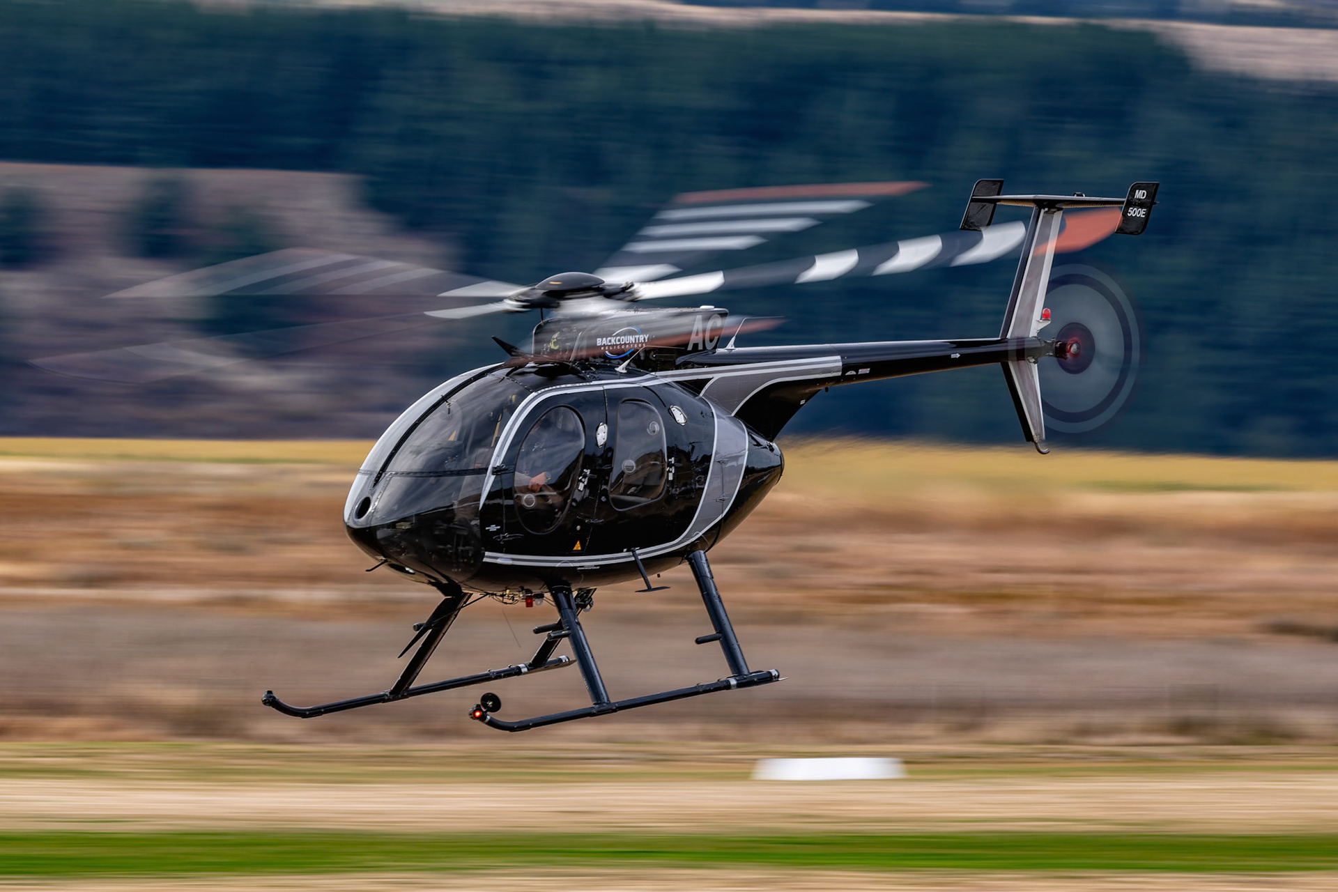 MD Helicopters MD 500E [ZK-HAC] on display at Warbirds over Wanaka, New Zealand