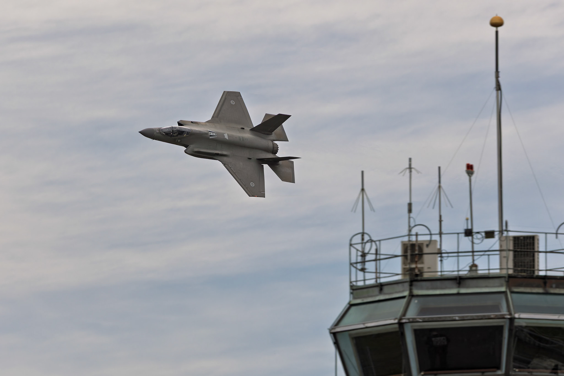 Royal Australian Air Force Lockheed Martin F-35A Lightning II [A35-048] on display at the Richmond Airshow in New South Wales, Australia