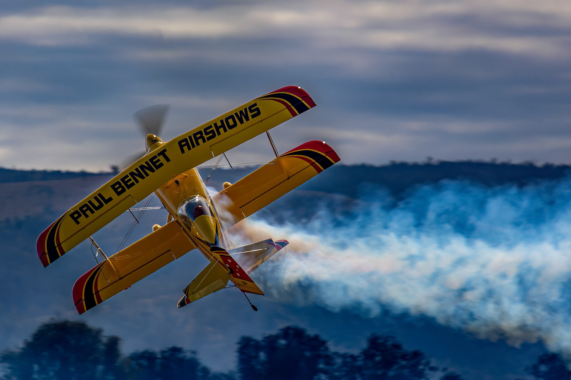 The Wolf Pitts Pro flying at the 2022 Brisbane Airshow at Watts Bridge Memorial Airport, Australia
