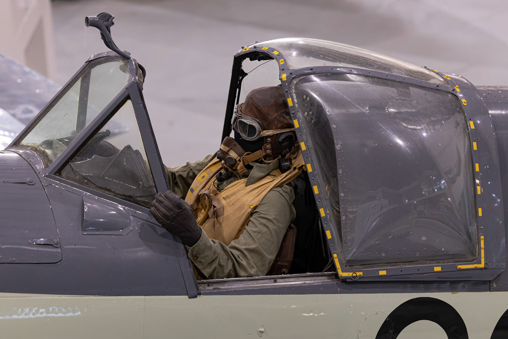 Fairey Firefly AS5 AS6 on display at the Fleet Air Arm Museum - HMAS Albatross in Nowra Hill, New South Wales, Australia