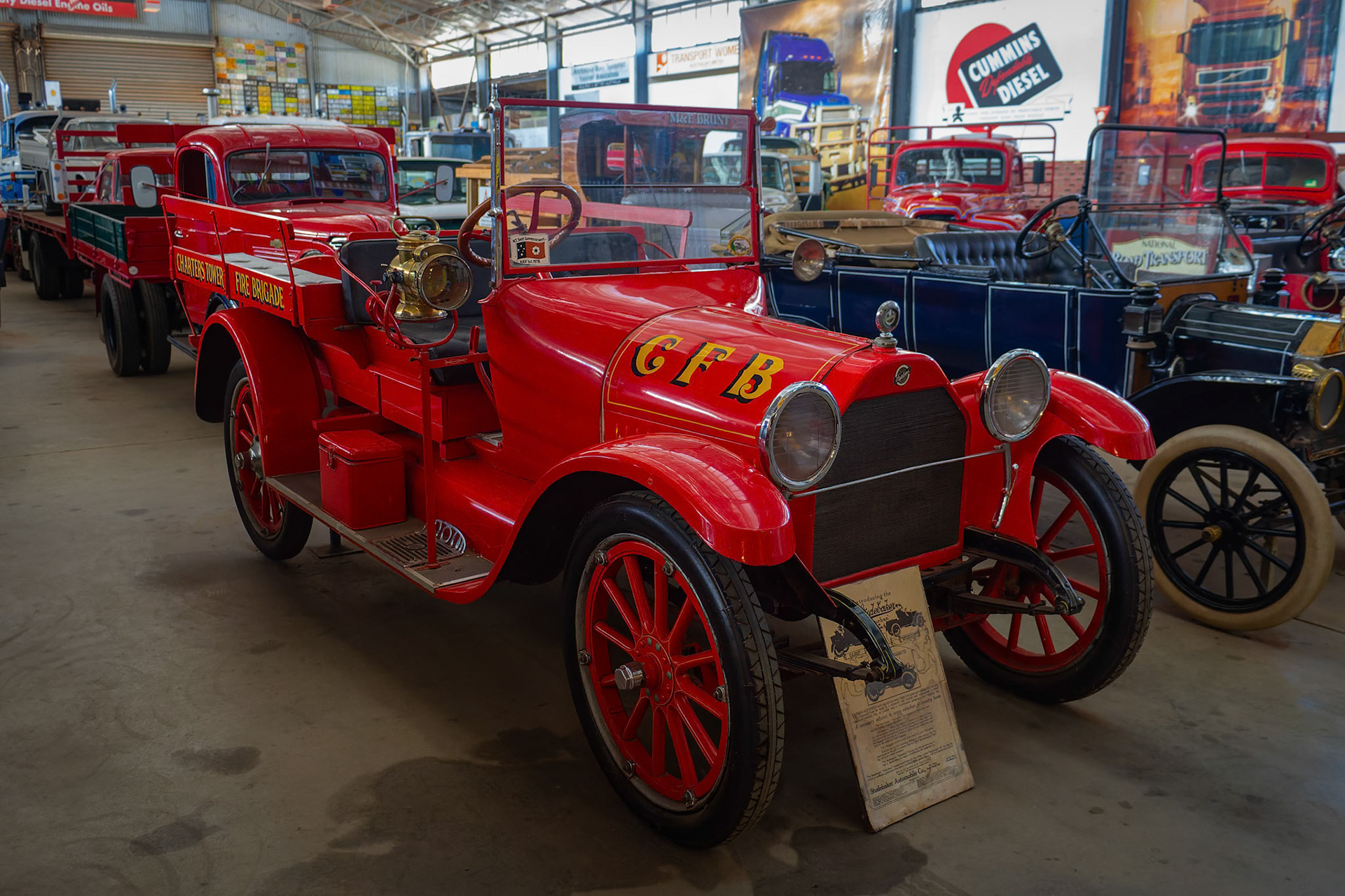 Old Fire Enginer at the Transport Museum, Alice Springs in Northern Territory, Australia