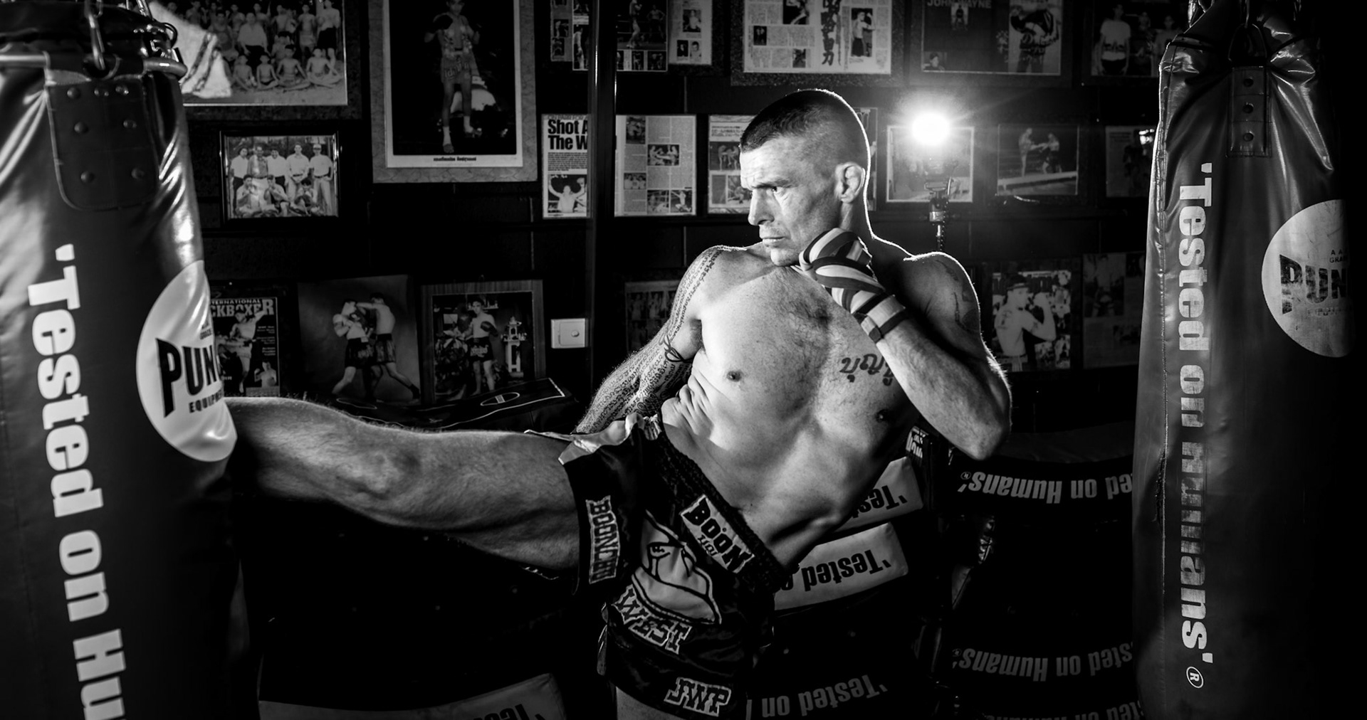 Action Portrait of John Wayne Parr