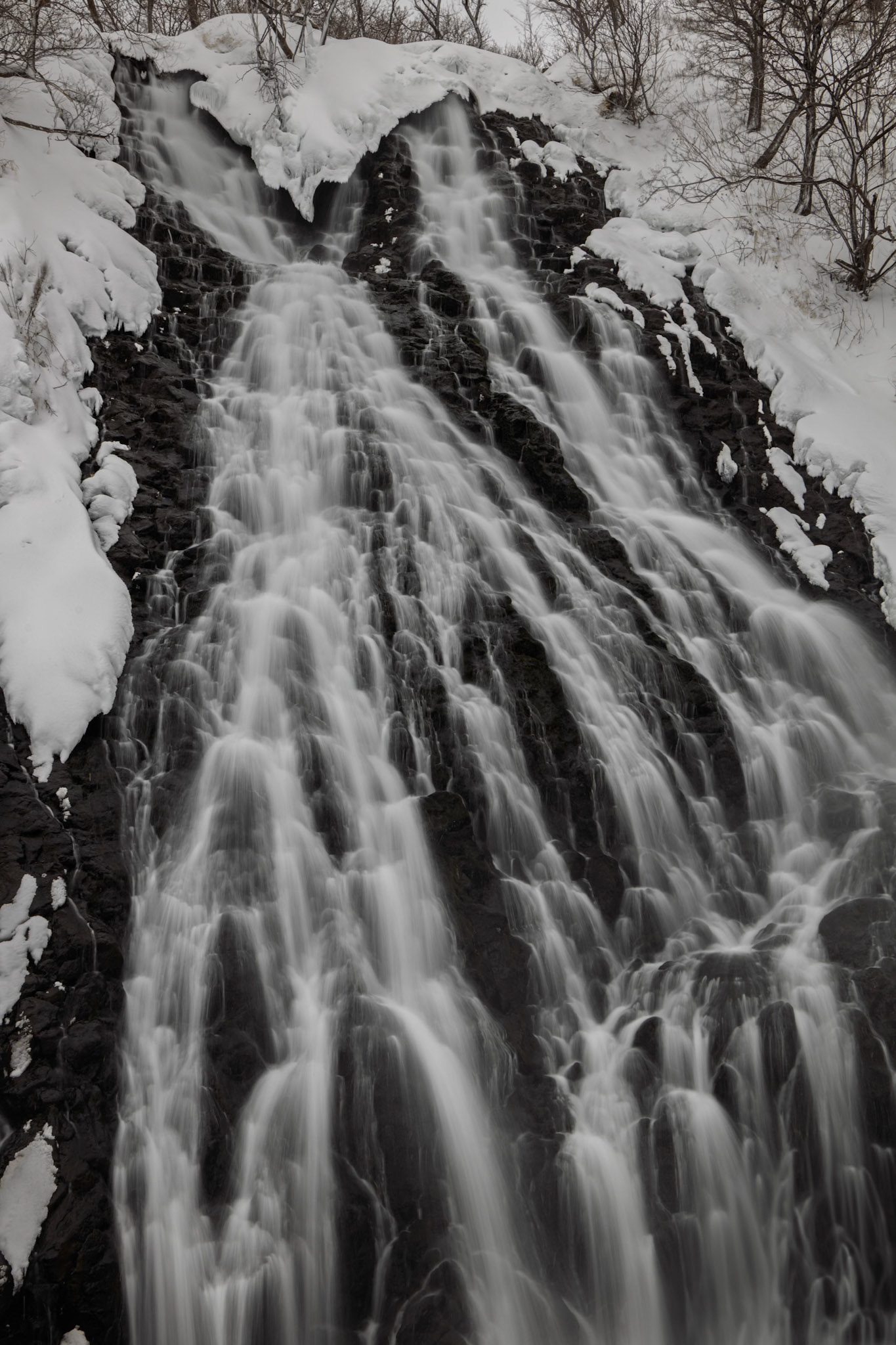 Oshinkoshin Falls on the Island of Hokkaido, Japan