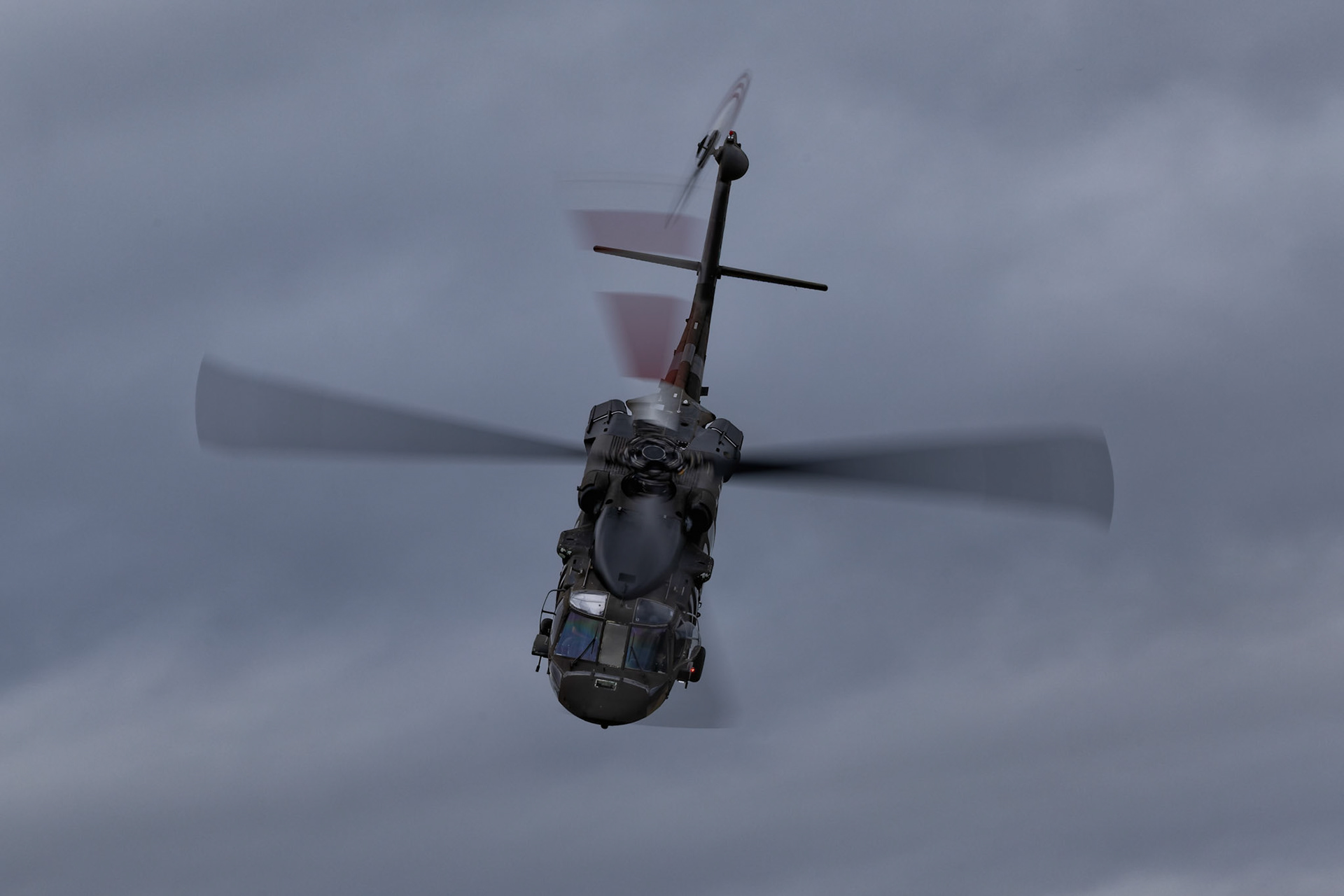 Sikorsky EH-60A Black Hawk [ZK-HKU] on display at Warbirds over Wanaka, New Zealand