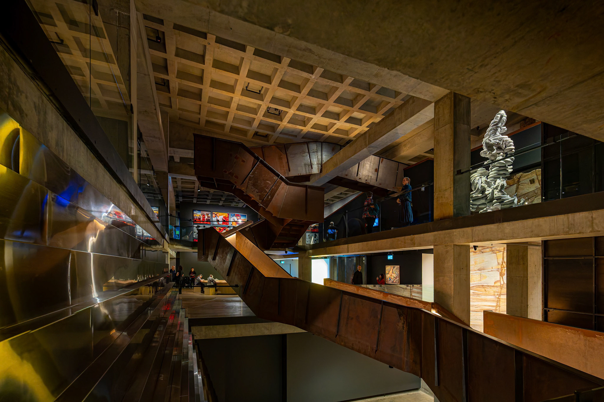 Inside Museum of Old and New Art (MONA) in Hobart, Tasmania