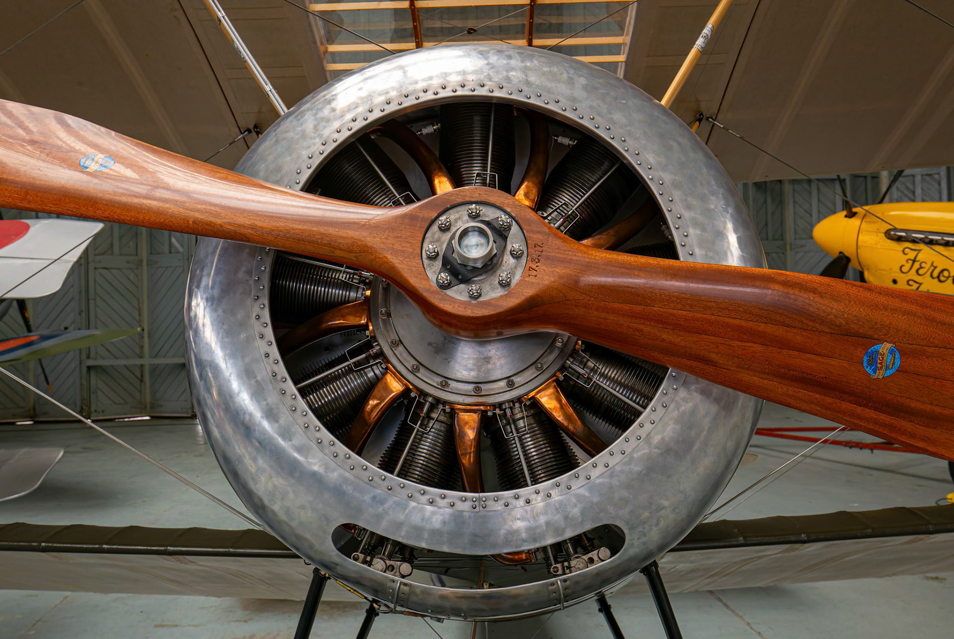 Sopwith Pup on display at the Duxford Imperial War Museum in Cambridge, United Kingdom