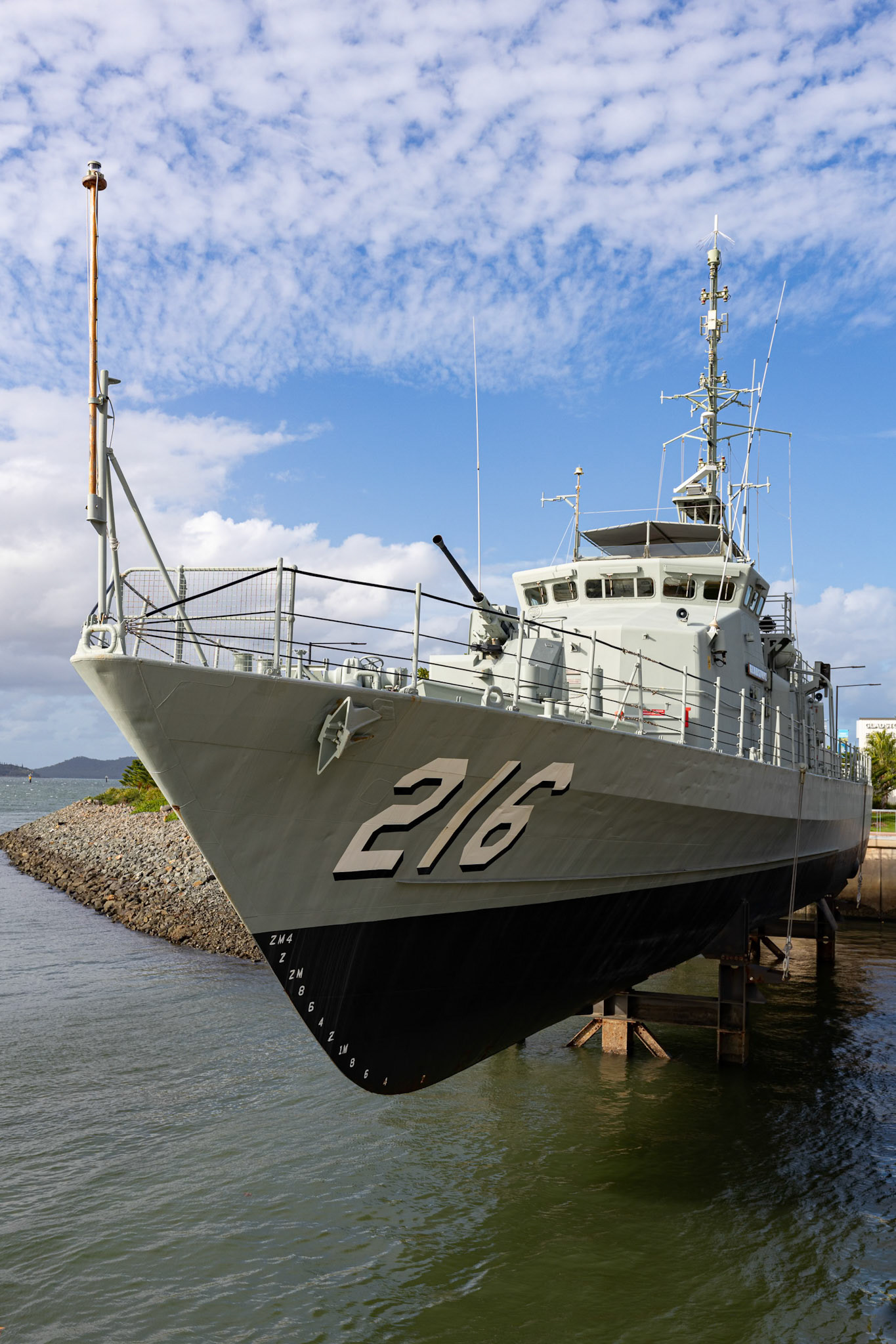 The HMAS Gladstone, in Gladstone, Australia