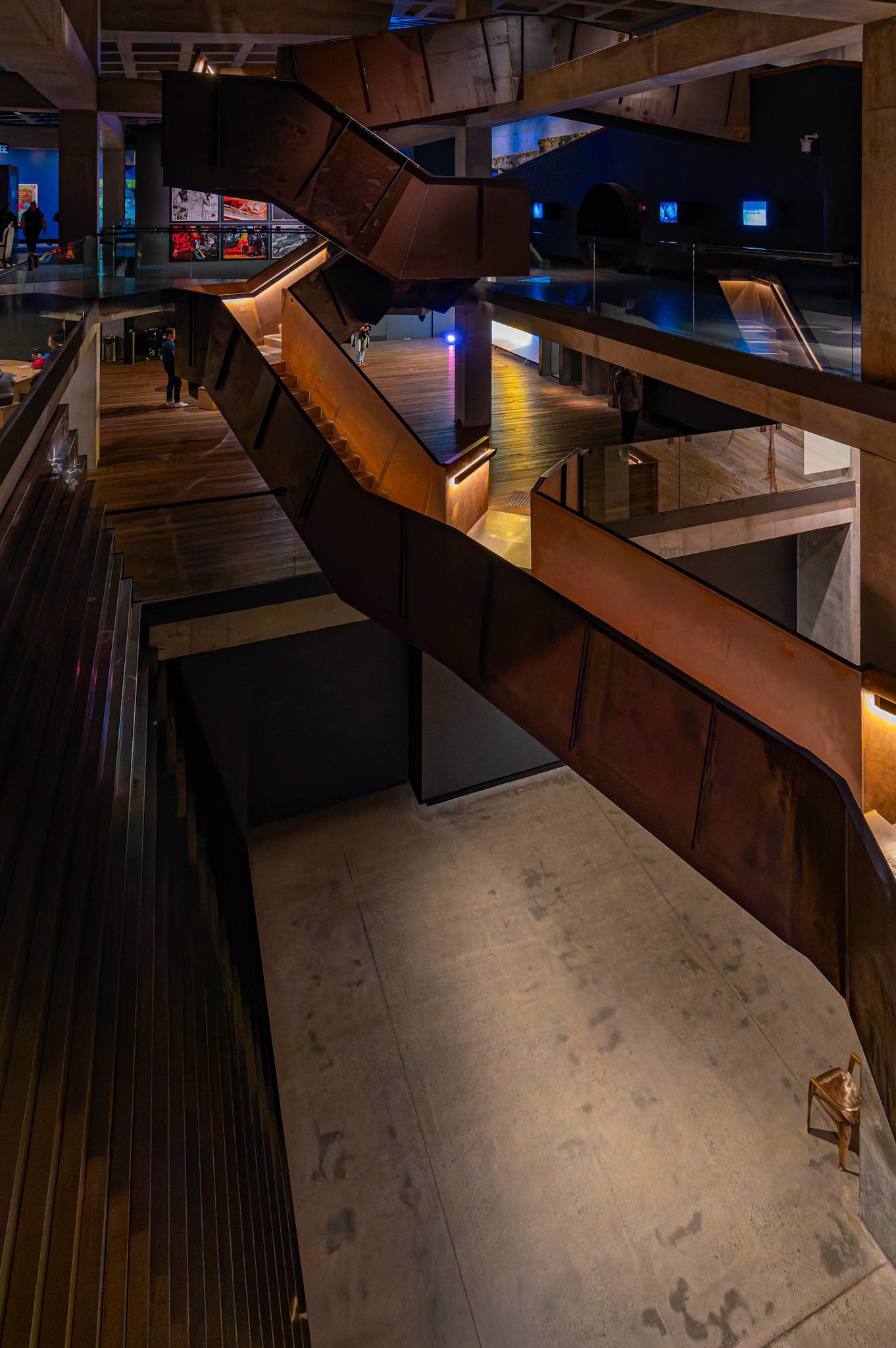 Inside Museum of Old and New Art (MONA) in Hobart, Tasmania
