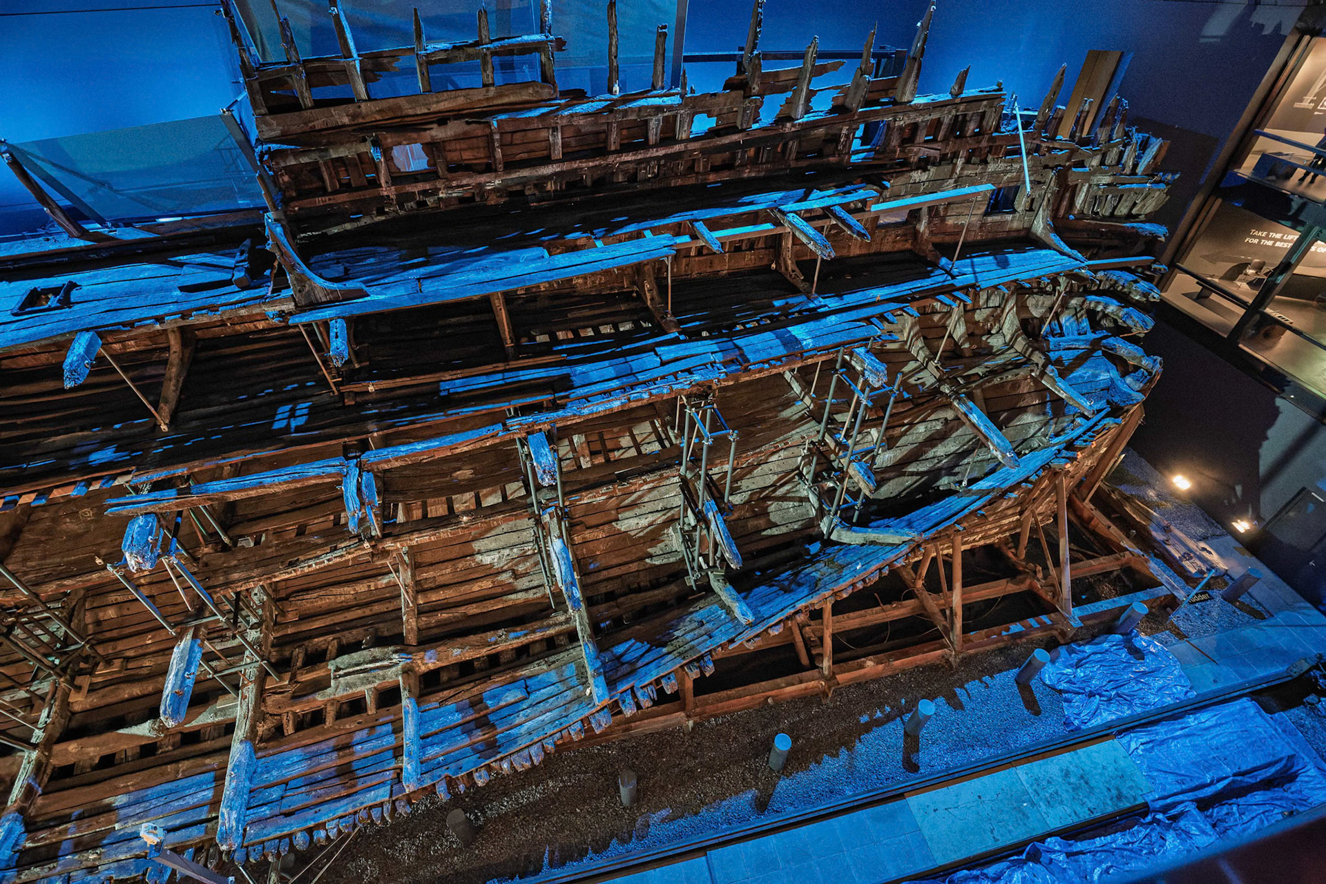 The Mary Rose on display at Portsmouth Historic Dockyard in Portsmouth, England
