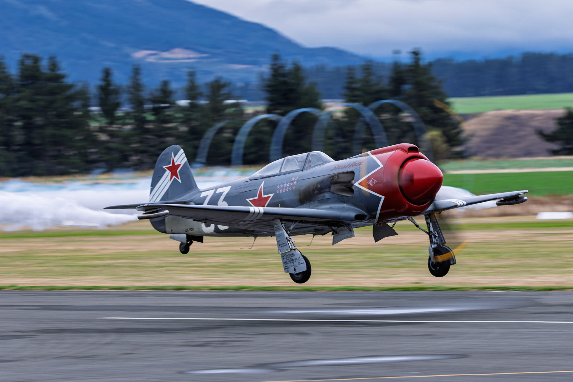 Yakovlev Yak-3U (SteadFast) [ZK-YOV] on display at Warbirds over Wanaka, New Zealand