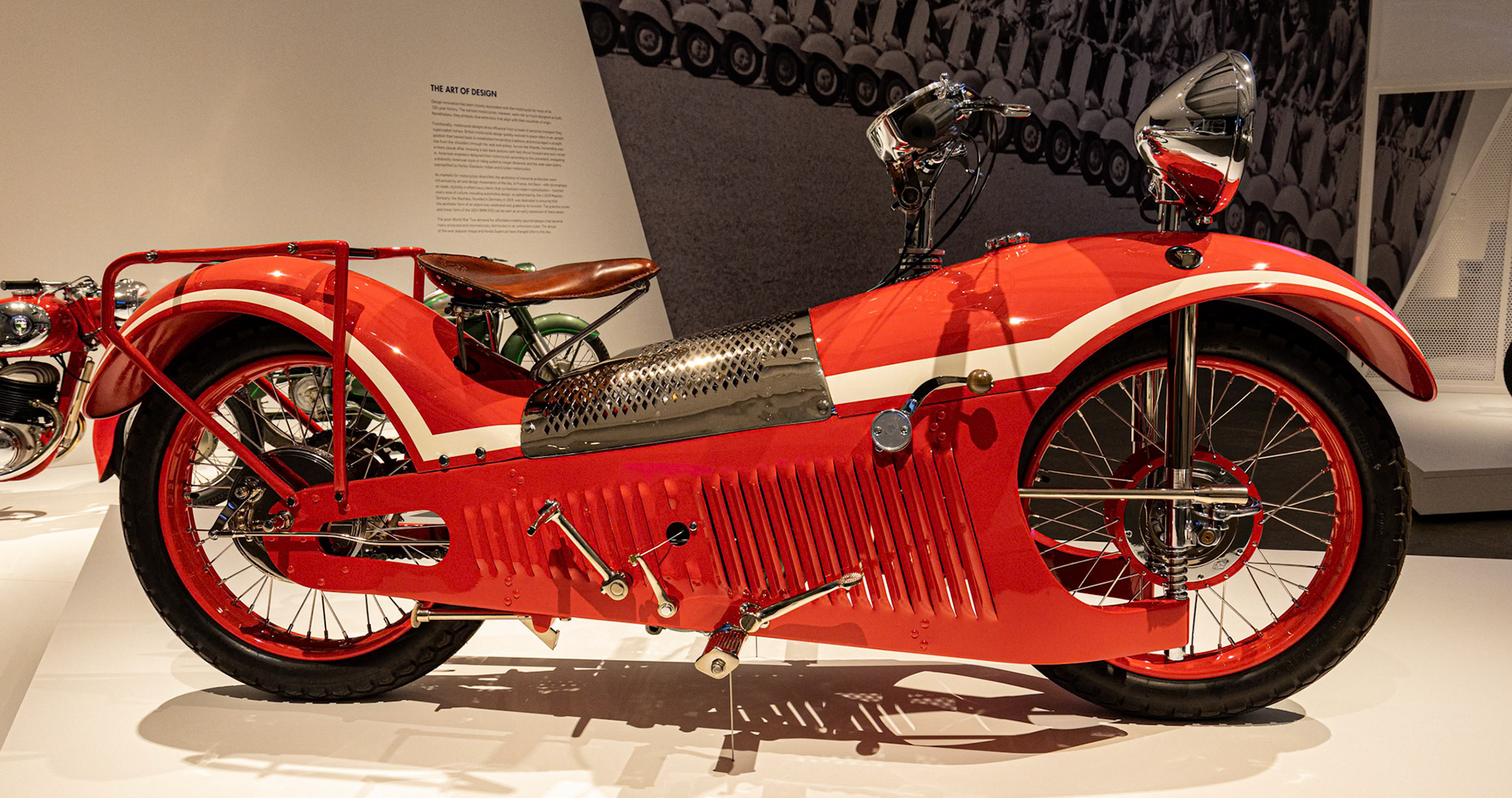 1929 Majestic in the Exhibition The MotorCycle at GOMA in Brisbane, Australia