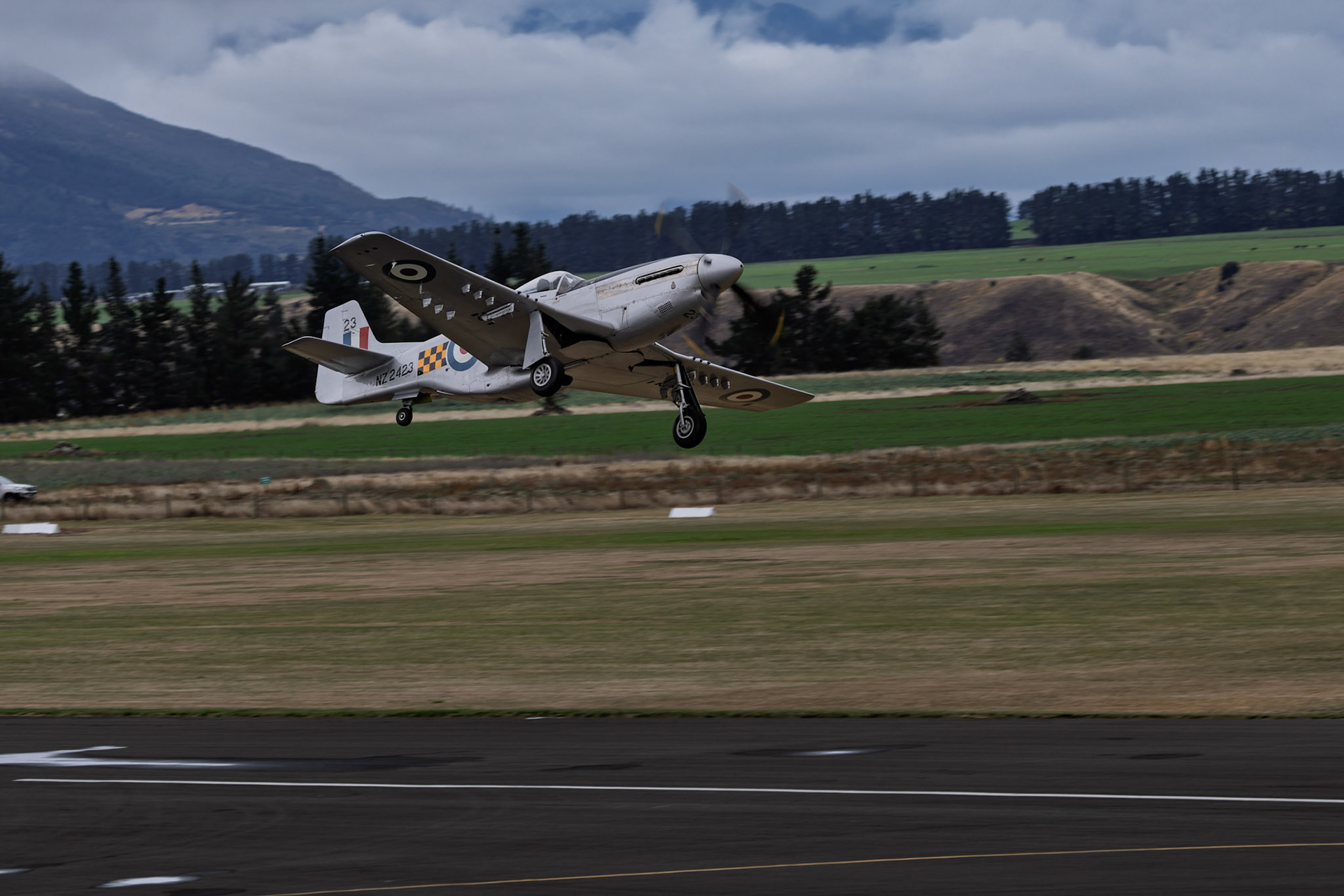 North American P-51D Mustang [ZK-BHT] on display at Warbirds over Wanaka, New Zealand