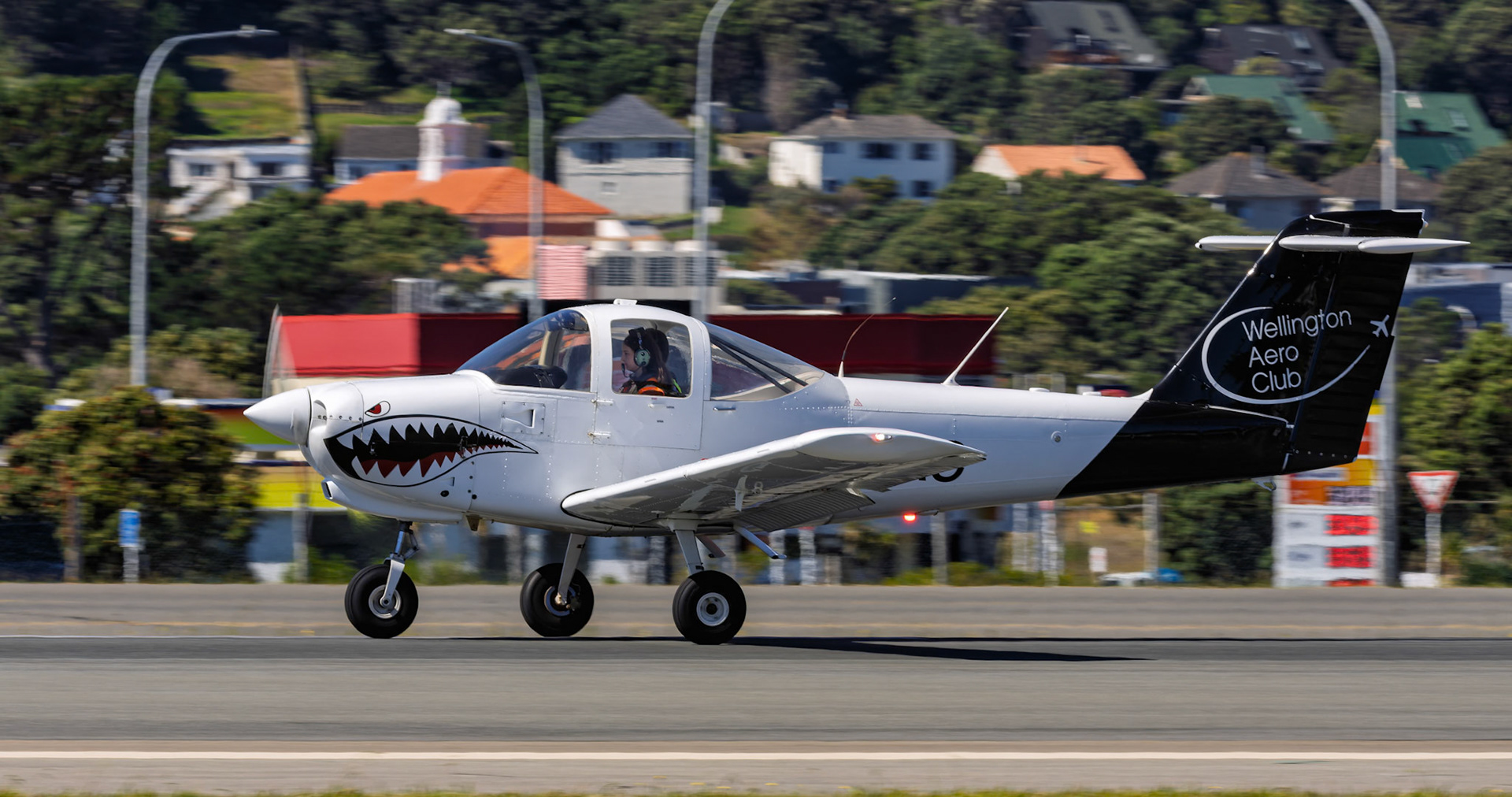 Aero Club Wellington Piper Tomahawk II [ZK-WAC] Departing from Coutts Street, New Zealand