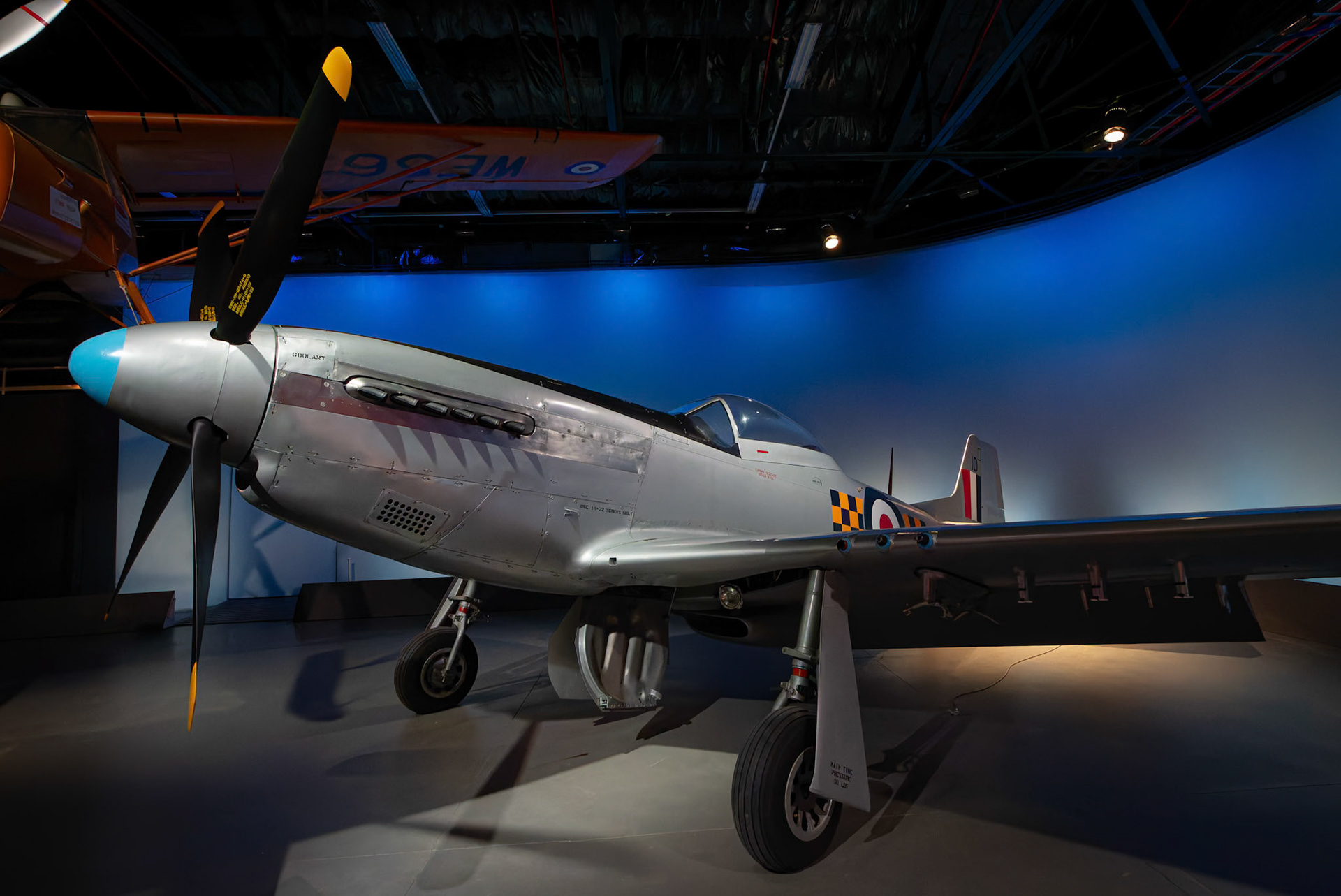 North American P-51D Mustang on display at the Air Force Museum of New Zealand in Christchurch, New Zealand.